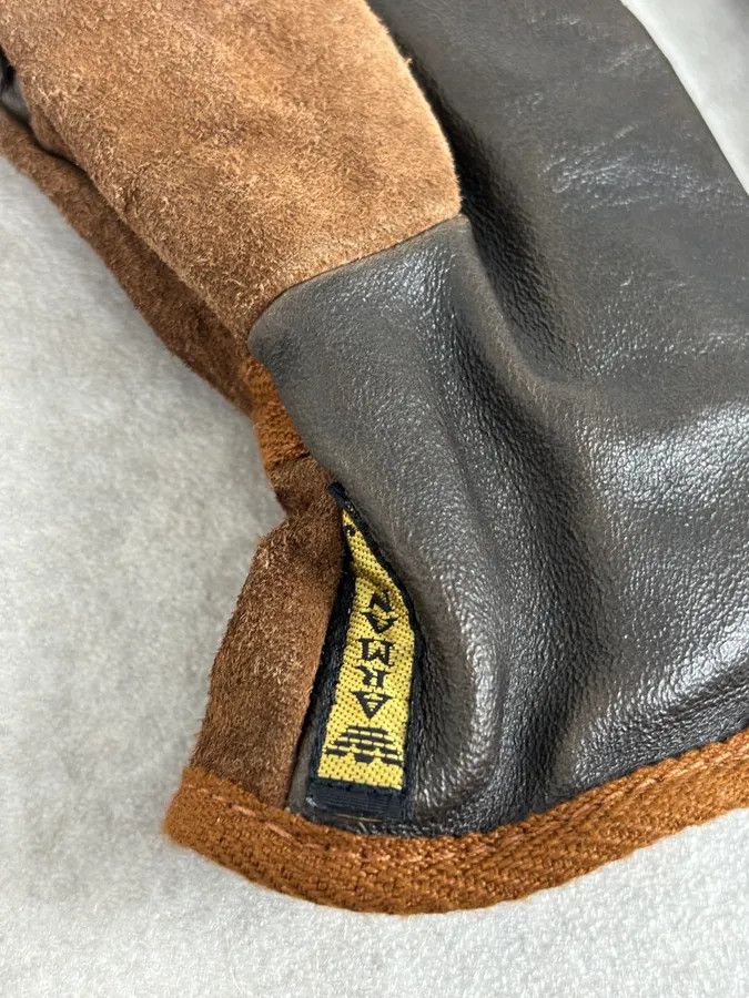 Armani 2000s Armani Brown Leather Gloves Size ONE SIZE - 7 Thumbnail