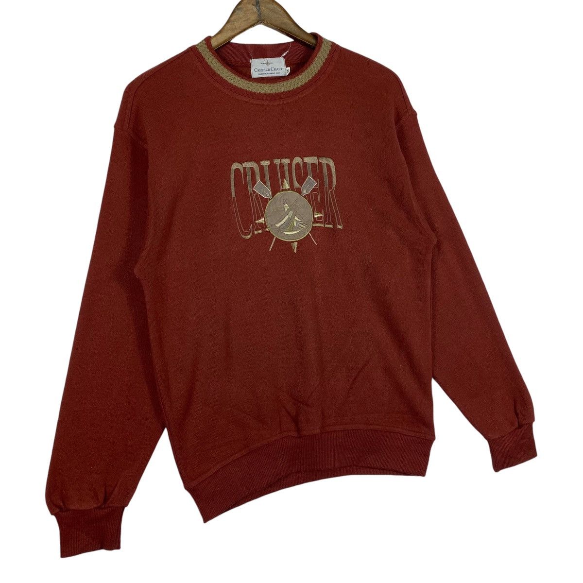 Vintage Vintage Cruiser Craft Crewneck Sweatshirt Orange Pullover Size US M / EU 48-50 / 2 - 3 Thumbnail