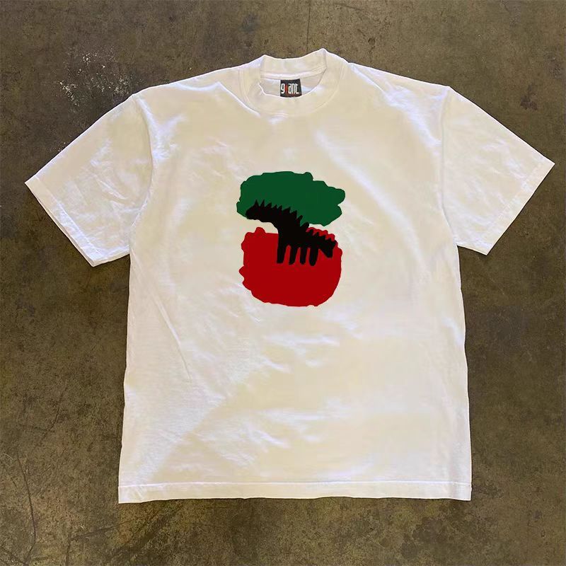 Other White Loose Casual Short Sleeve T-Shirt Size US L / EU 52-54 / 3 - 2 Thumbnail