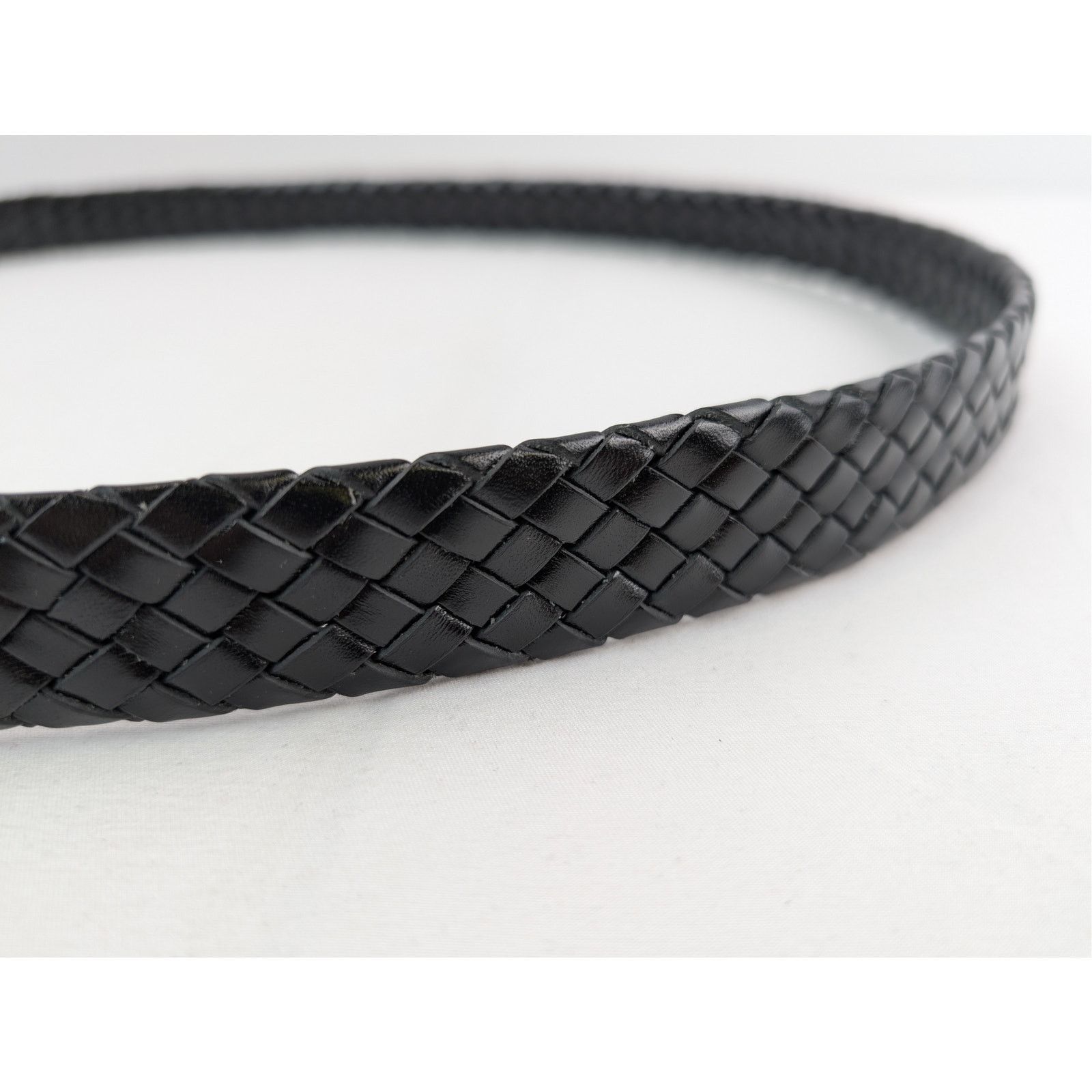 Saint Laurent Paris o1rshd1 Size: 95 / YSL Cintura Misfits C/Tresse Belt Black Size 38 - 6 Thumbnail