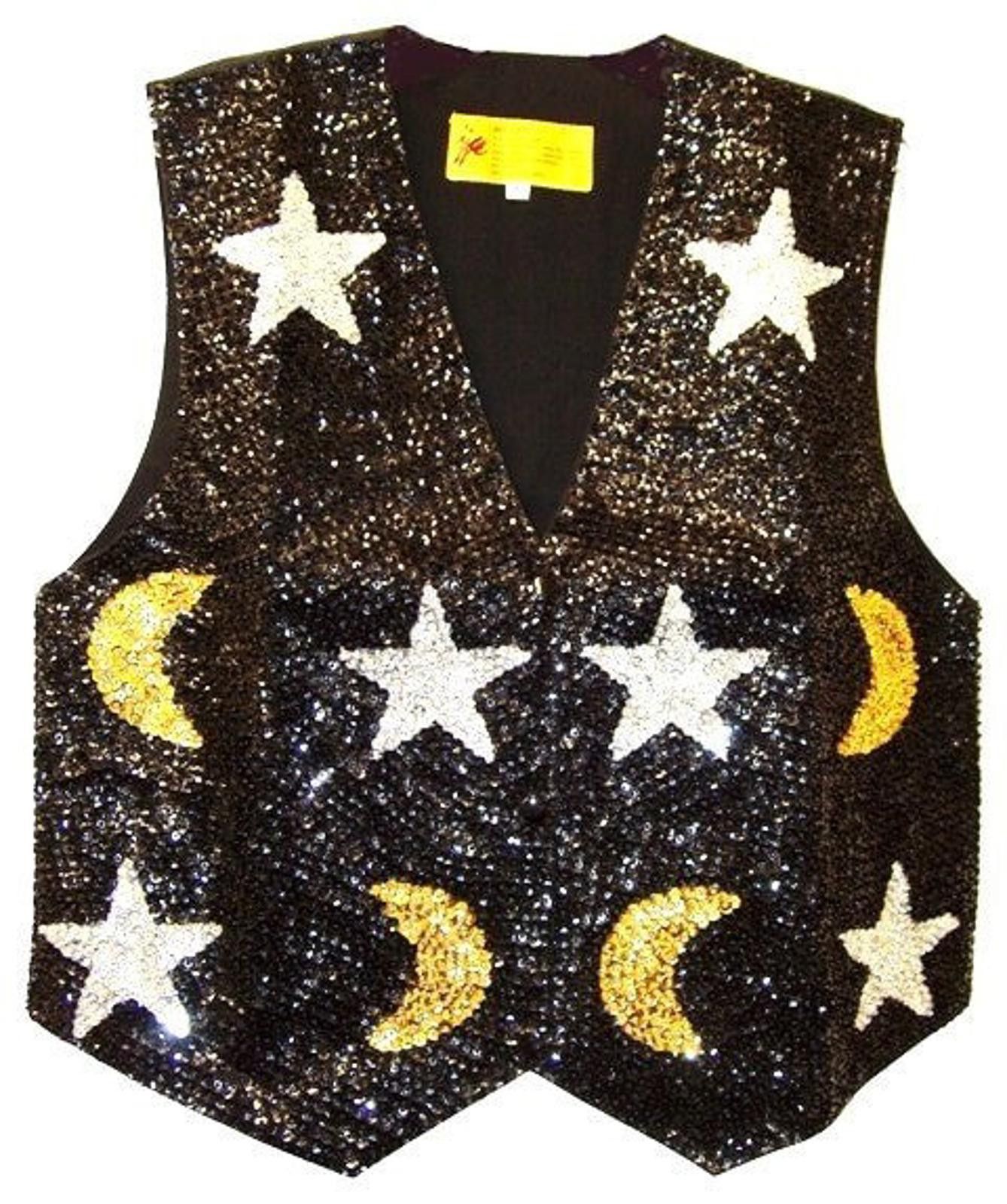 Diesel Black Gold Sequin Vest CELESTIAL BLACK size M Size M / US 6-8 / IT 42-44 - 1 Preview