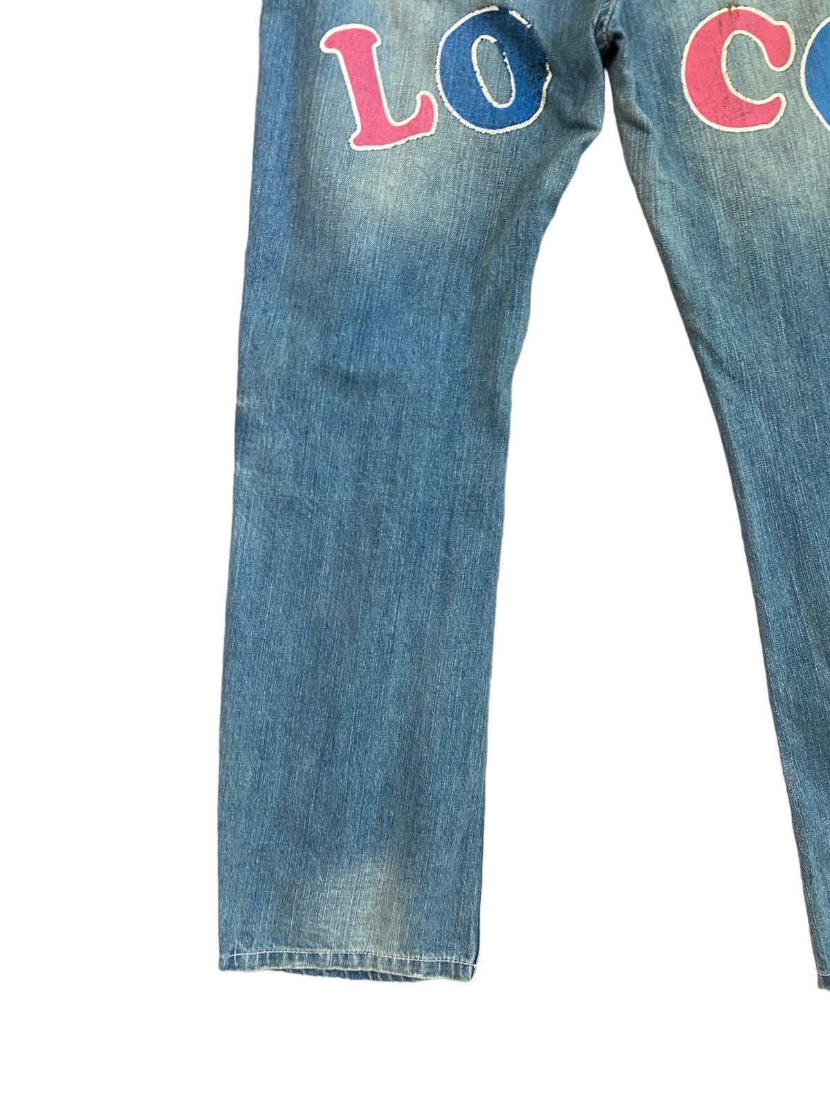 Japanese Brand 🔥 Rare Co & Lu Printed Logo 95 Patches Acid Wash Denim Size US 34 / EU 50 - 12 Thumbnail