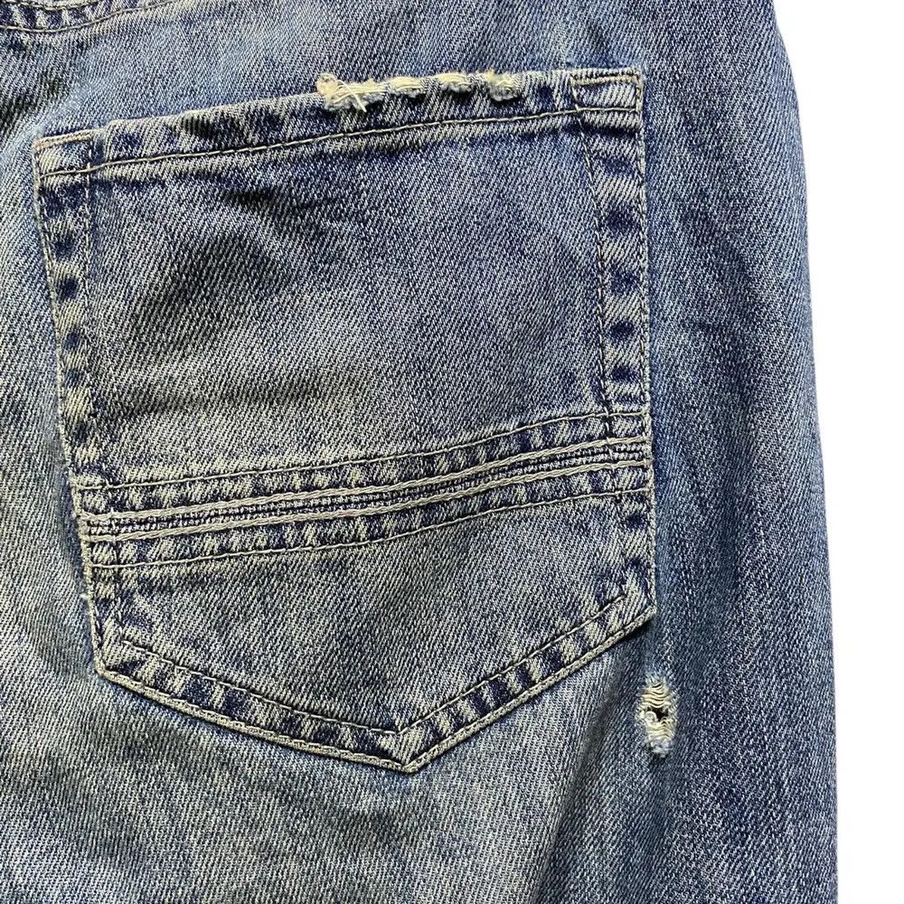 HYDROGEN Hydrogen Luxury Sportwear Jeans Distressed Bones Design Size US 31 - 14 Thumbnail