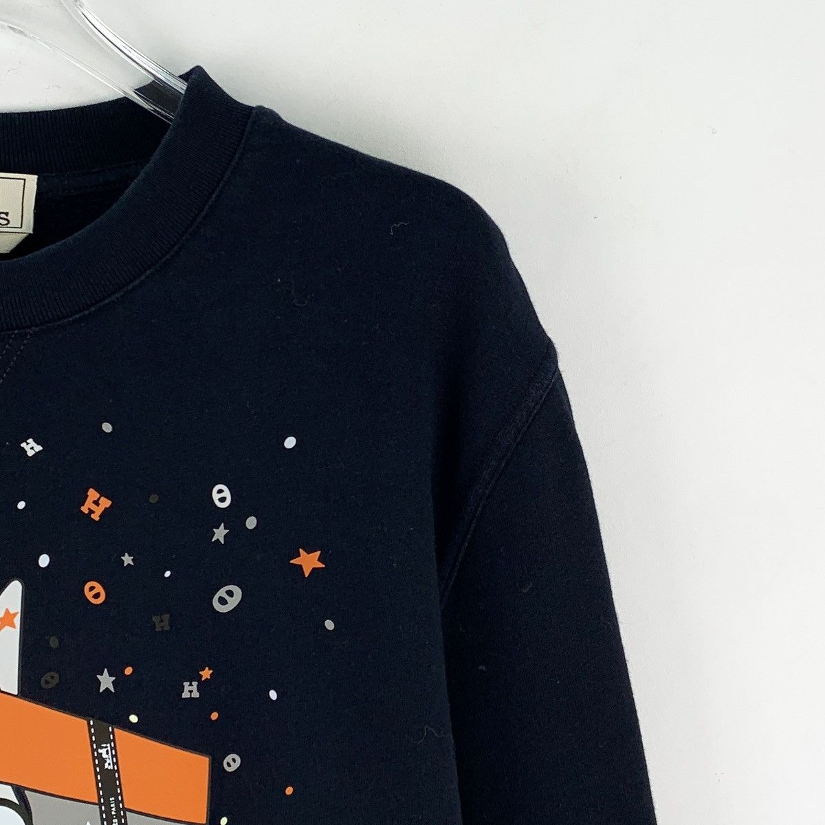 Hermes Hermès Black Cartoon Printed Long Sleeve Sweatshirt K26WX Size US S / EU 44-46 / 1 - 3 Thumbnail