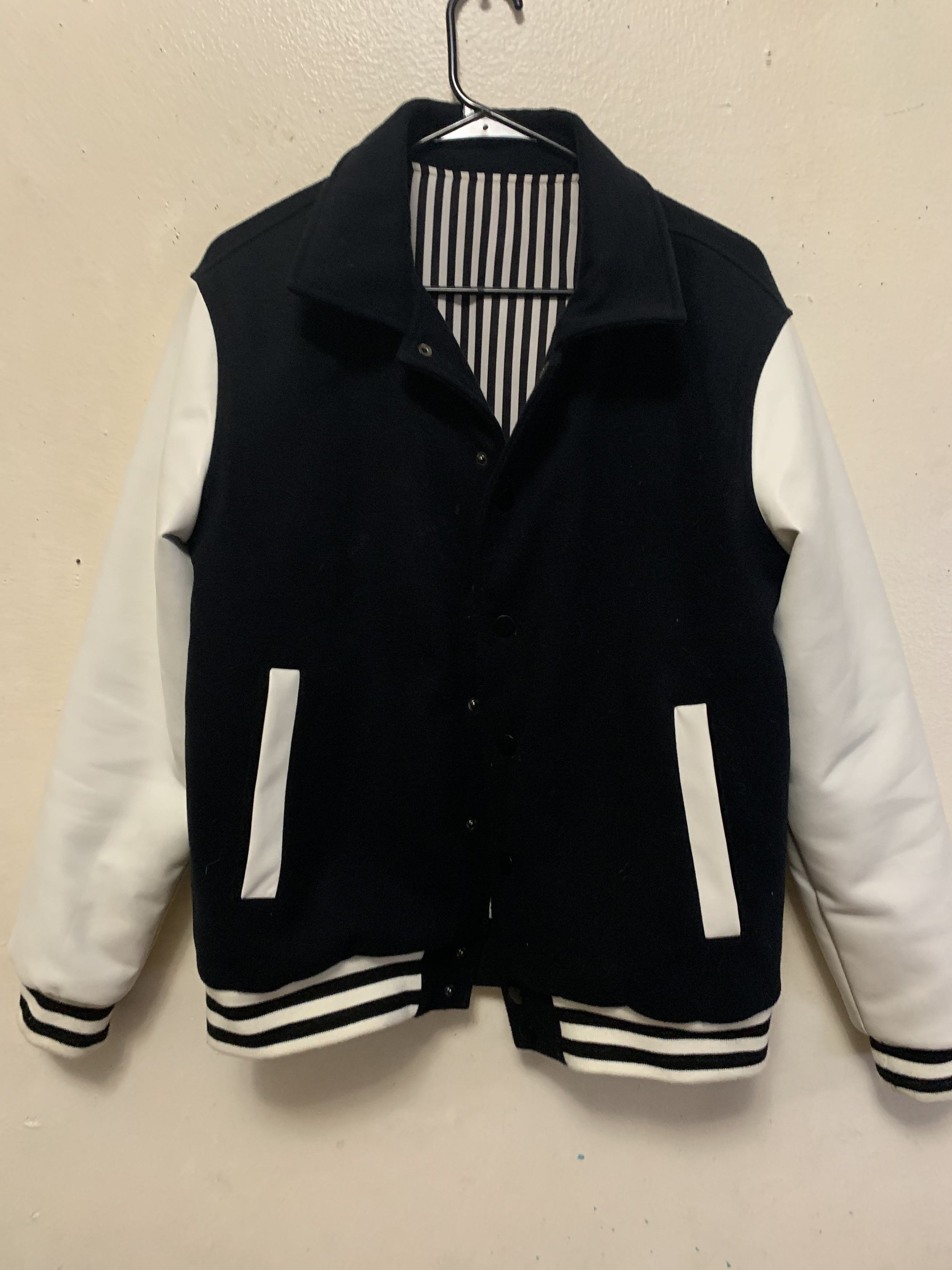Other SAMPLE 1 of 1 Varsity Jacket ⊛ NAVY BLUE/WHITE ⊛ Brand New Size US M / EU 48-50 / 2 - 10 Thumbnail