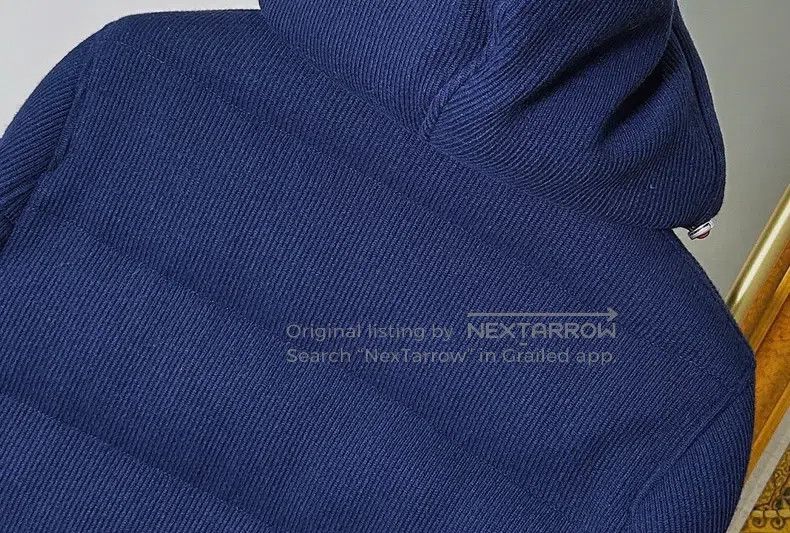 Brunello Cucinelli Brunello Cucinelli English ribbed cashmere navy blue hoode Size US L / EU 52-54 / 3 - 7 Thumbnail
