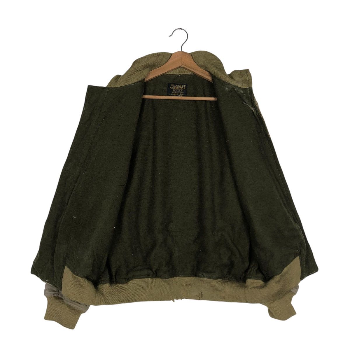 Vintage 🔥VINTAGE BOMBER TANKER JACKET M-1941 HOUSTON US SURPLUS Size US M / EU 48-50 / 2 - 13 Thumbnail