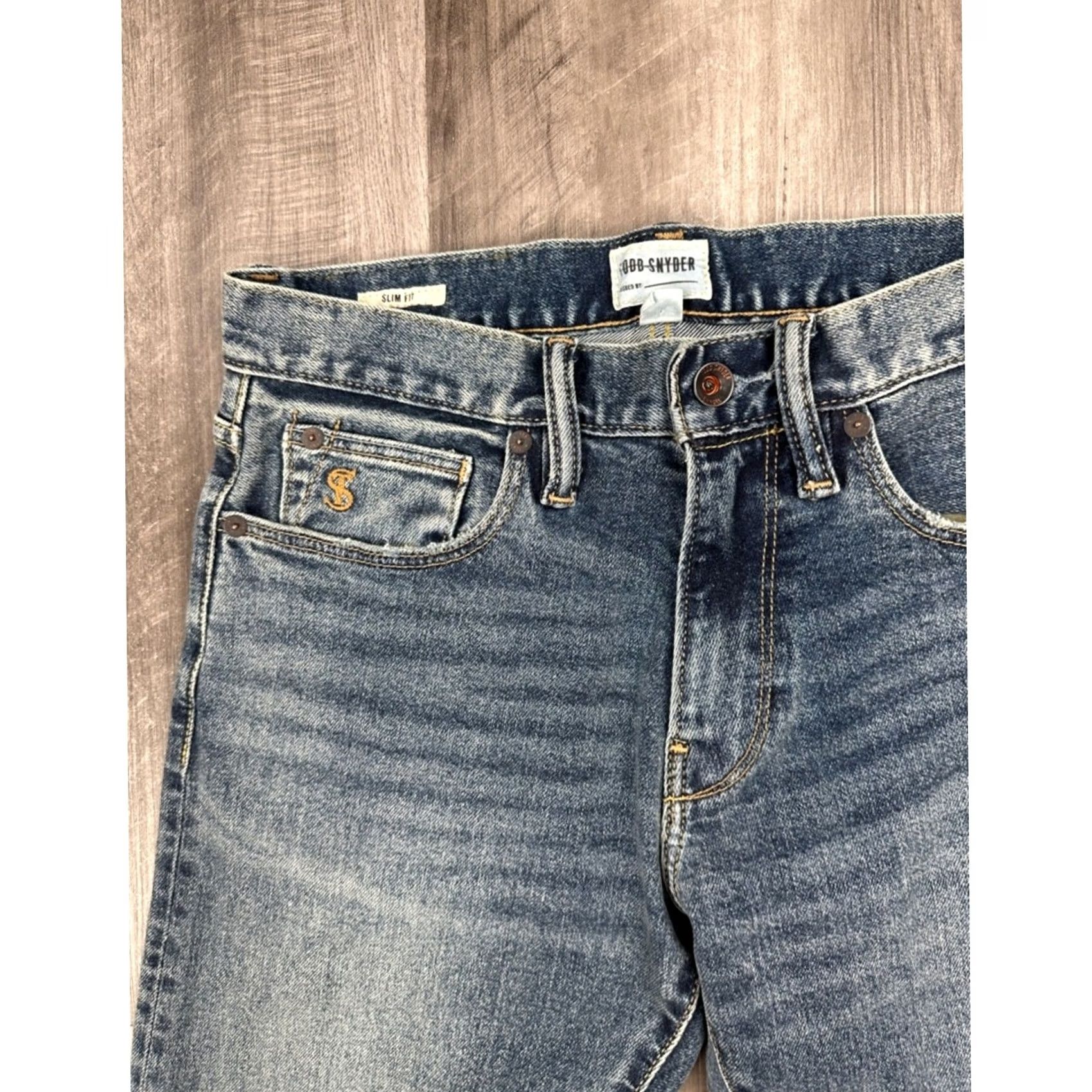 Todd Snyder Todd Snyder Slim Fit 5 Pocket Stretch Jeans Shirt? Size US 28 / EU 44 - 5 Thumbnail