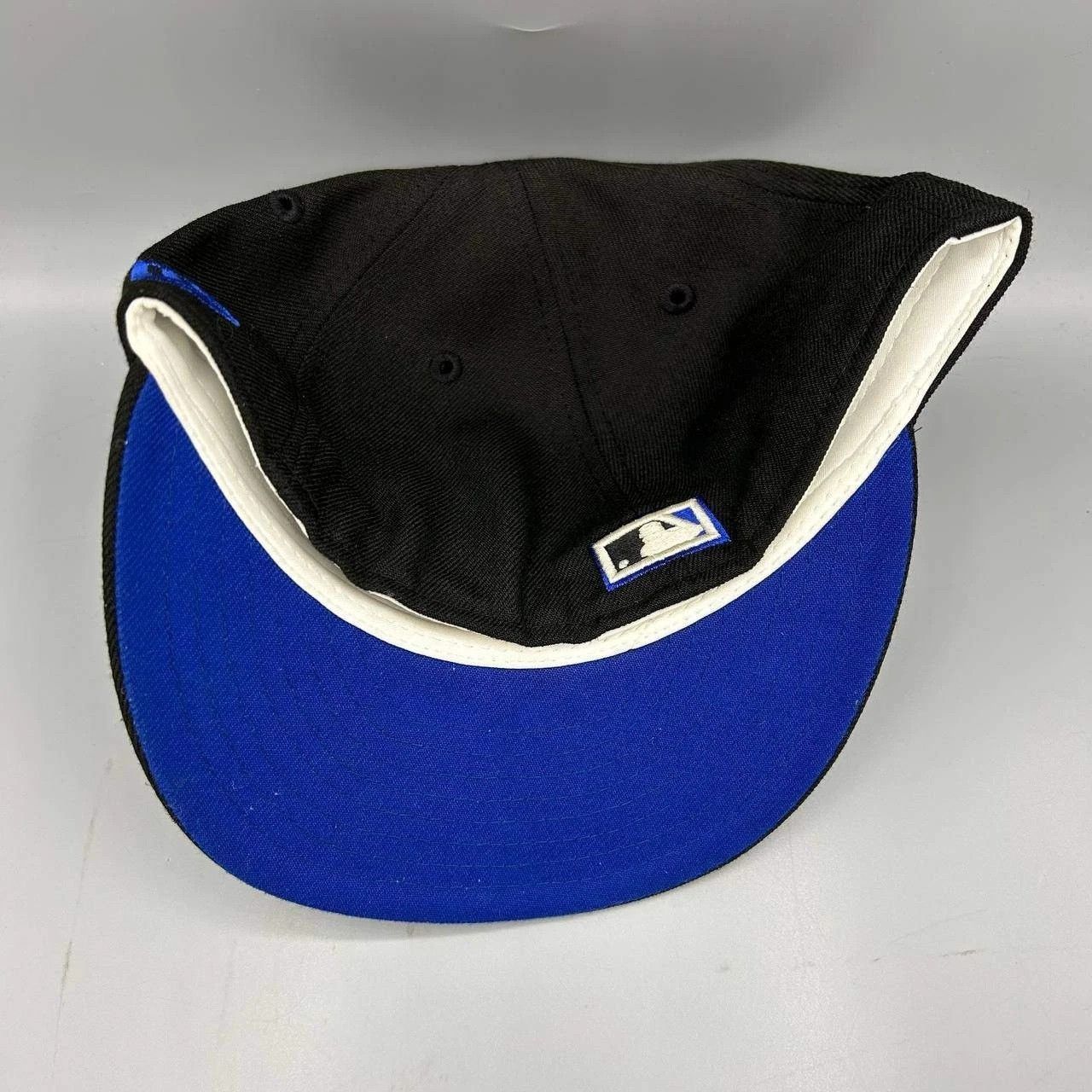 New Era Toronto Blue Jays Hat Men 7 3/8 Black Blue MLB Fitted Cap Size ONE SIZE - 3 Thumbnail