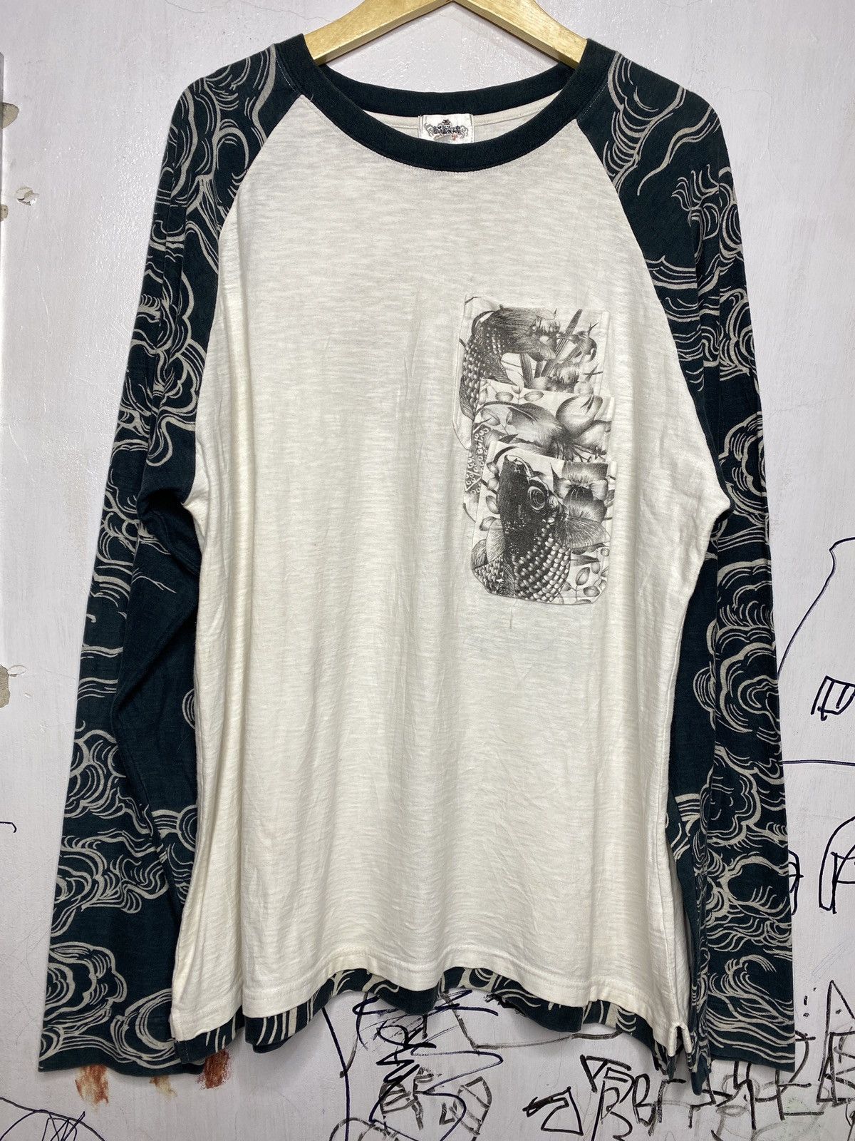 Edition Japan karakuri tamashii multi pocket sukajan tattoo koi L/S shirt Size US XXL / EU 58 / 5 - 3 Thumbnail