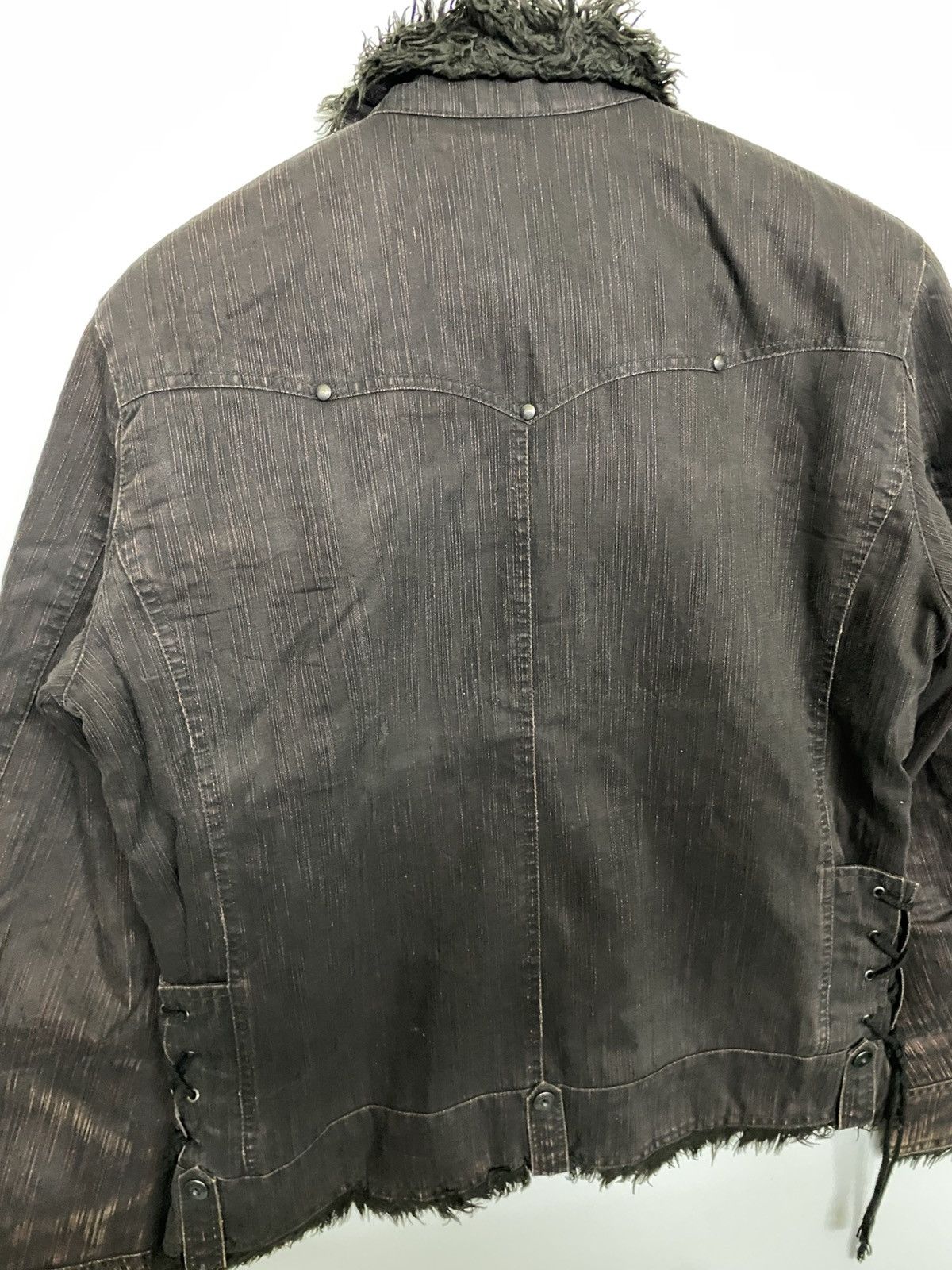 Mossimo Mossimo Fur Neck Jacket Biker Style Size US L / EU 52-54 / 3 - 15 Thumbnail