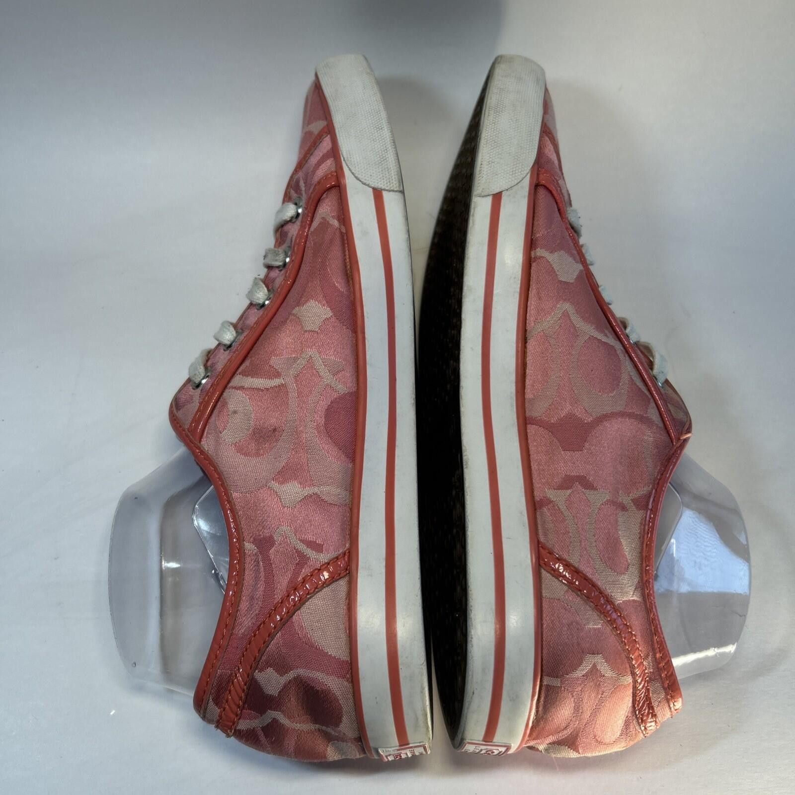 Coach COACH Lace Up Leatherwear EST. 1941 Canvas Sz 10 Pink Logo Size US 10 / IT 40 - 4 Thumbnail