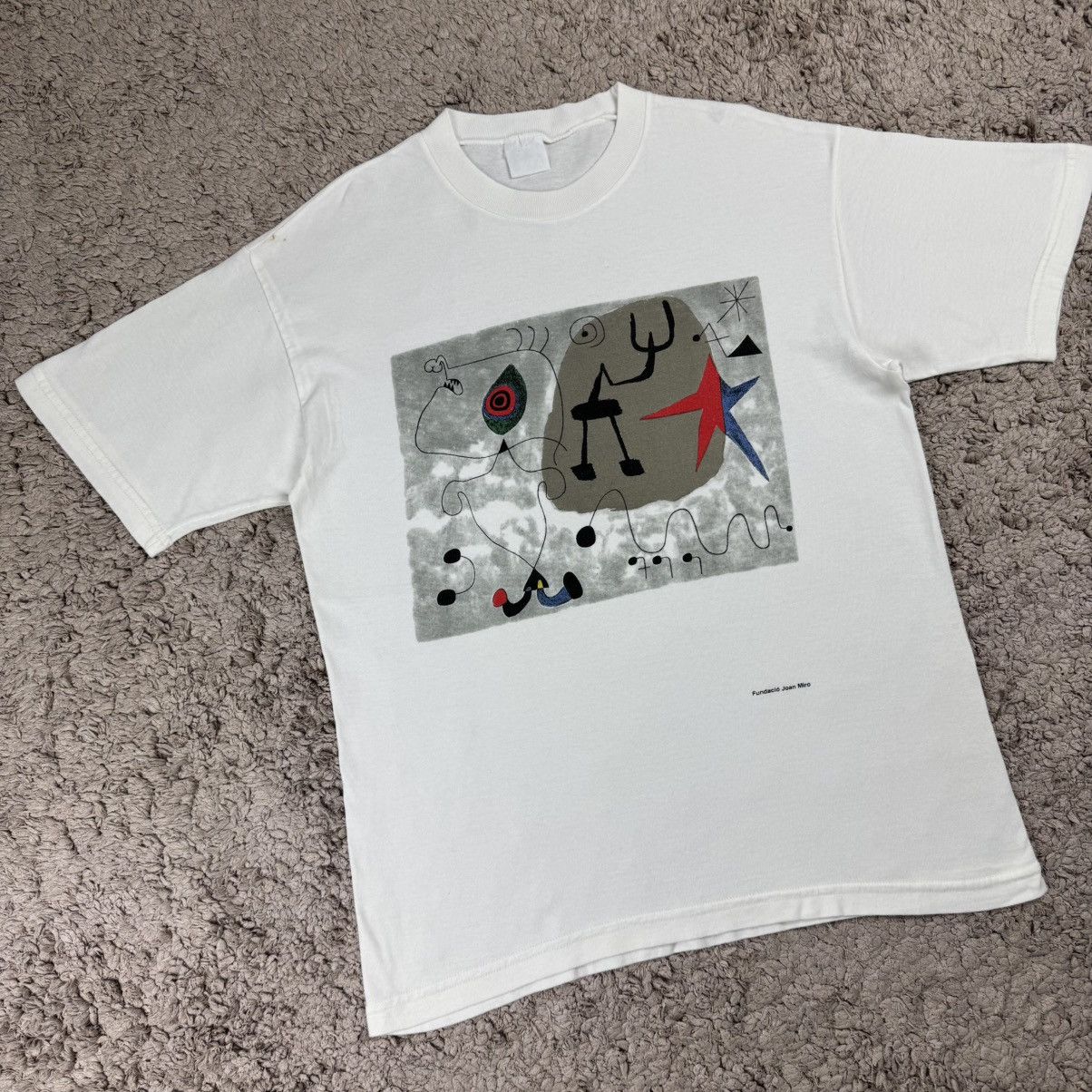Vintage Vintage Fundació Joan Miró Art Woman Dreaming of Escape Tee Size US L / EU 52-54 / 3 - 3 Thumbnail