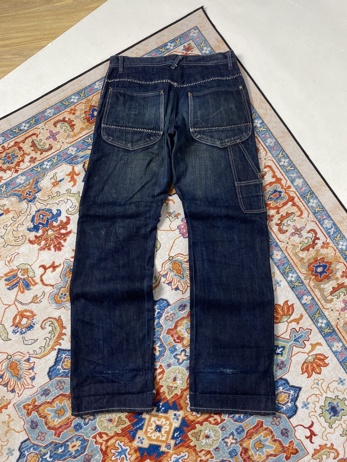 Japanese Brand One gravity selvedge carpenter jeans Size US 32 / EU 48 - 10 Thumbnail
