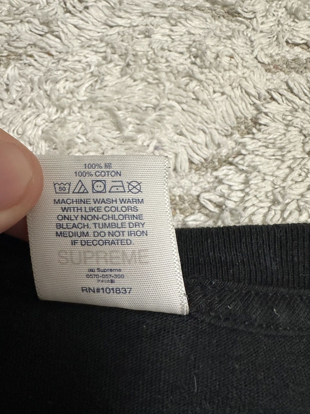 Supreme Supreme Handstyle Tee Black size mens XL hype y2k Size US XL / EU 56 / 4 - 6 Thumbnail