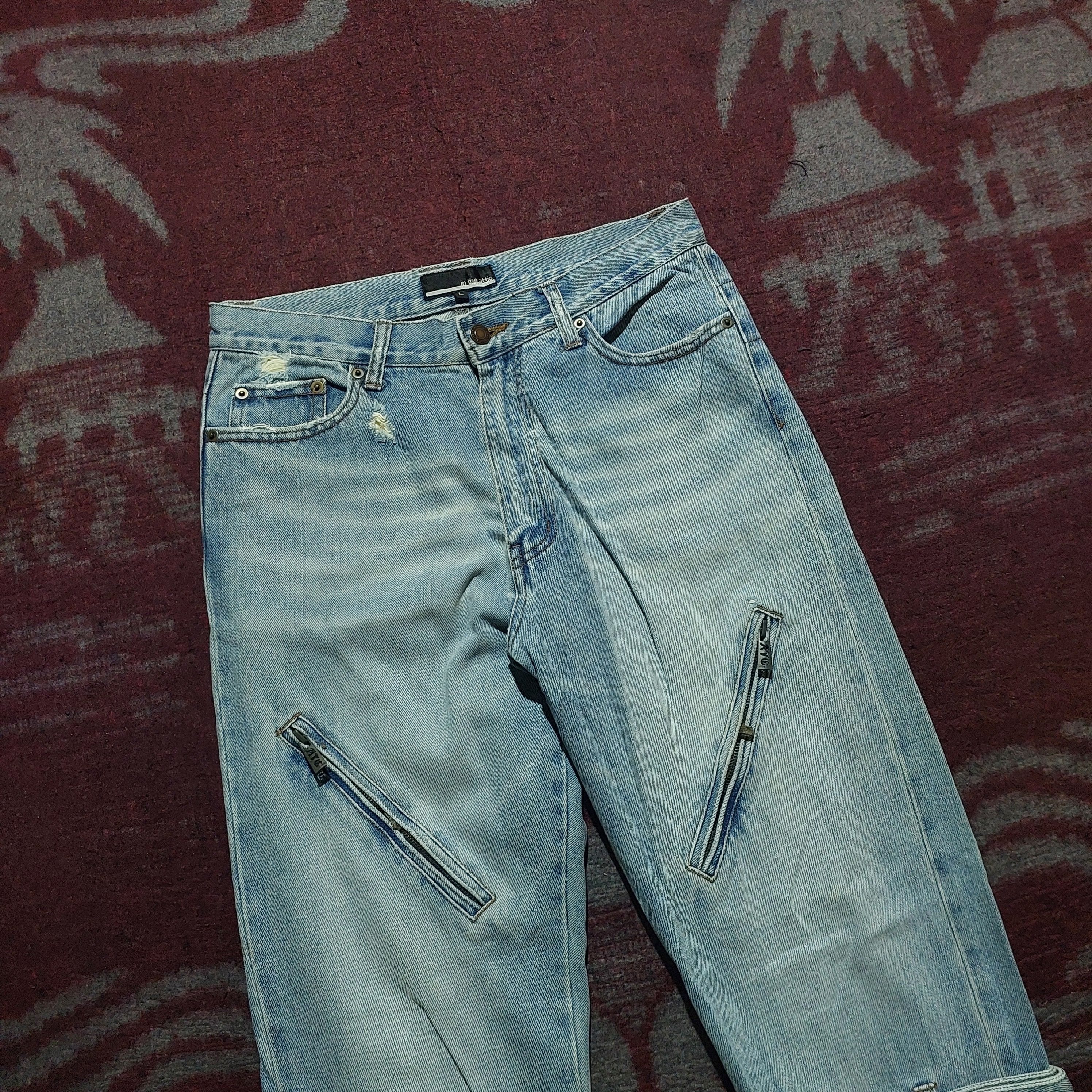 In The Attic In the attic multi zipper distressed bondage jeans Size US 30 / EU 46 - 3 Thumbnail