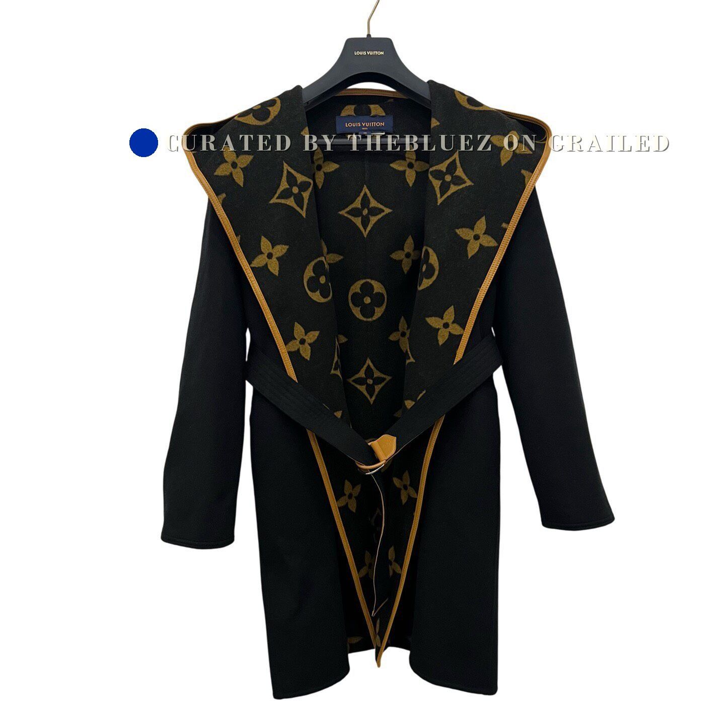 Louis Vuitton Louis Vuitton Black Orange Monogram Hooded Coat Size US M / EU 48-50 / 2 - 1 Thumbnail
