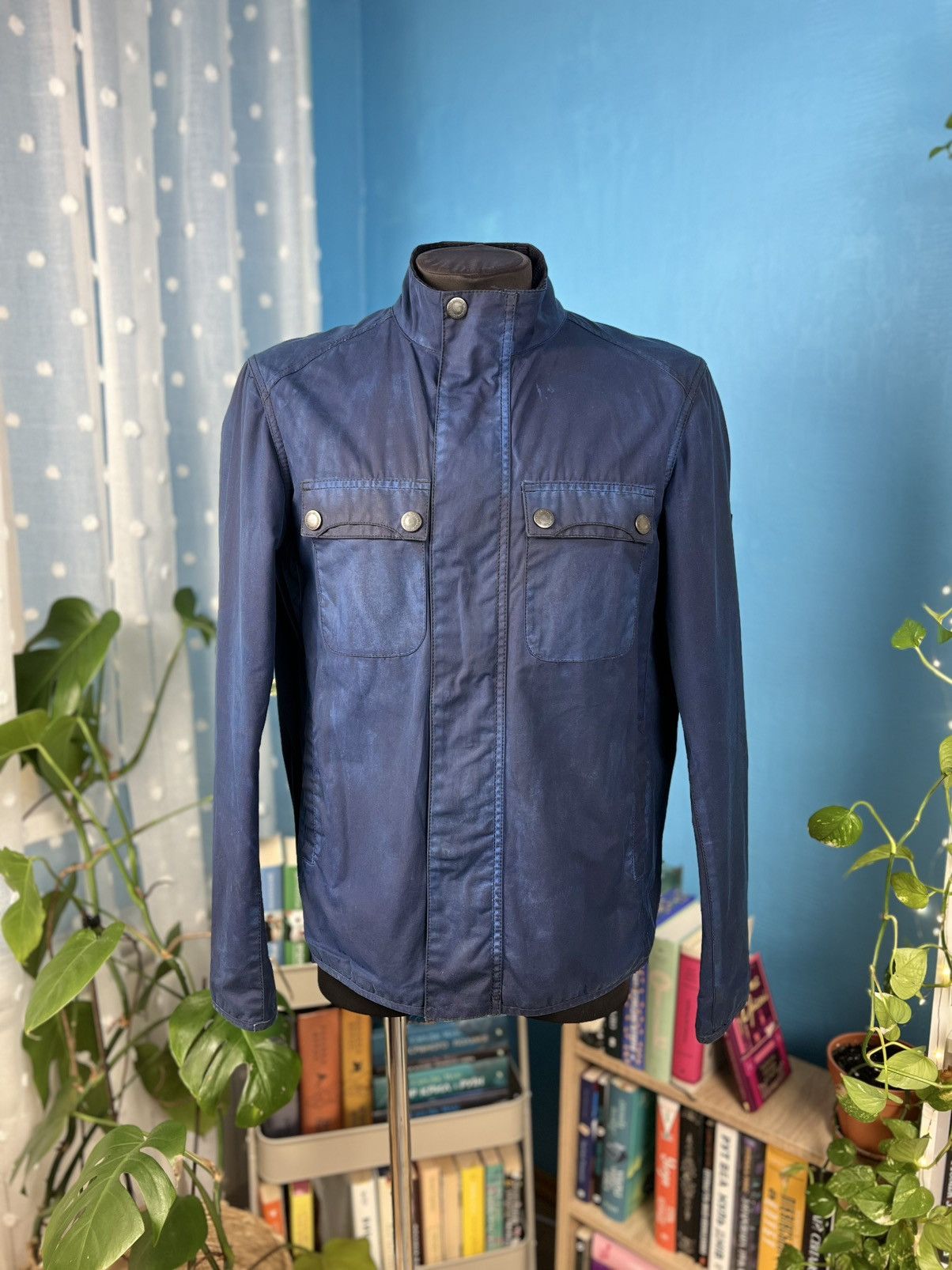 Barbour Barbour wax international lock streetwear jacket blue Size US M / EU 48-50 / 2 - 1 Thumbnail