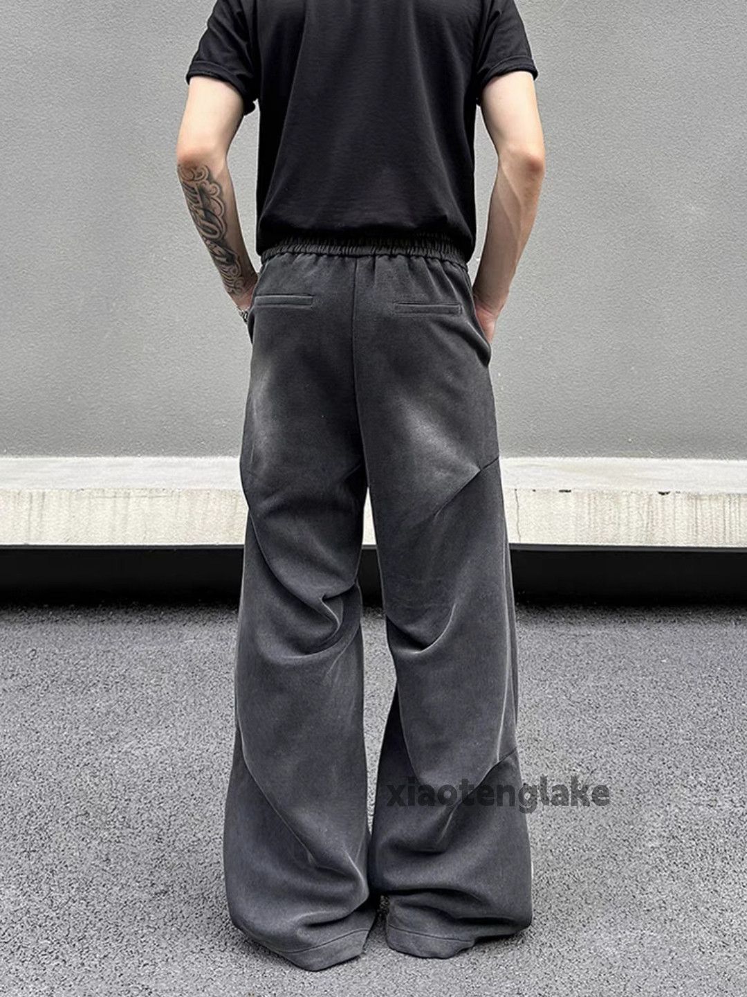 Designer × Japanese Brand × Vintage washed faded utility pleated yuppie bootcut sweatpants Size US 36 / EU 52 - 3 Thumbnail