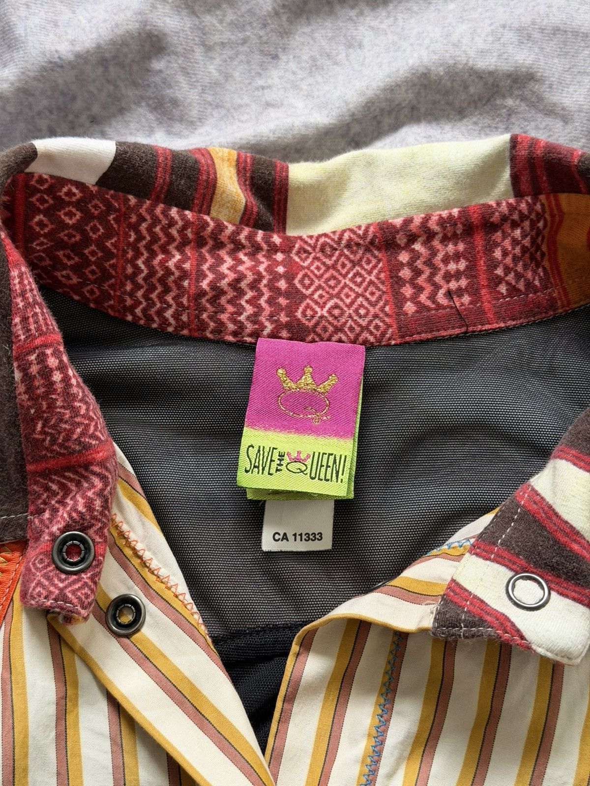 Other Save The Queen Patterned Blouse Size XL Size XL / US 12-14 / IT 48-50 - 8 Thumbnail