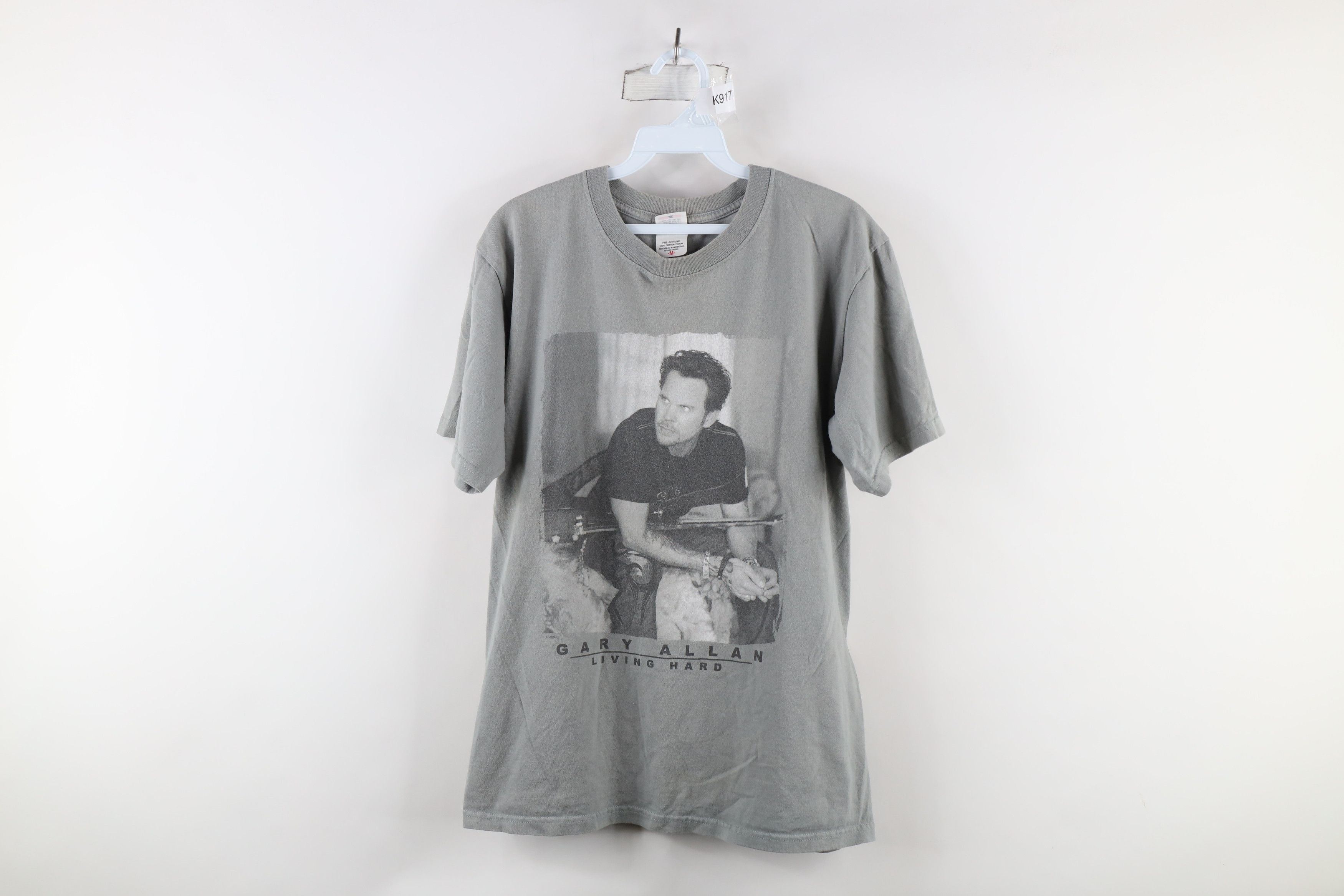 Vintage Vintage Y2K Living Hard Tour Gary Allan Band T-Shirt Gray Size US M / EU 48-50 / 2 - 1 Thumbnail