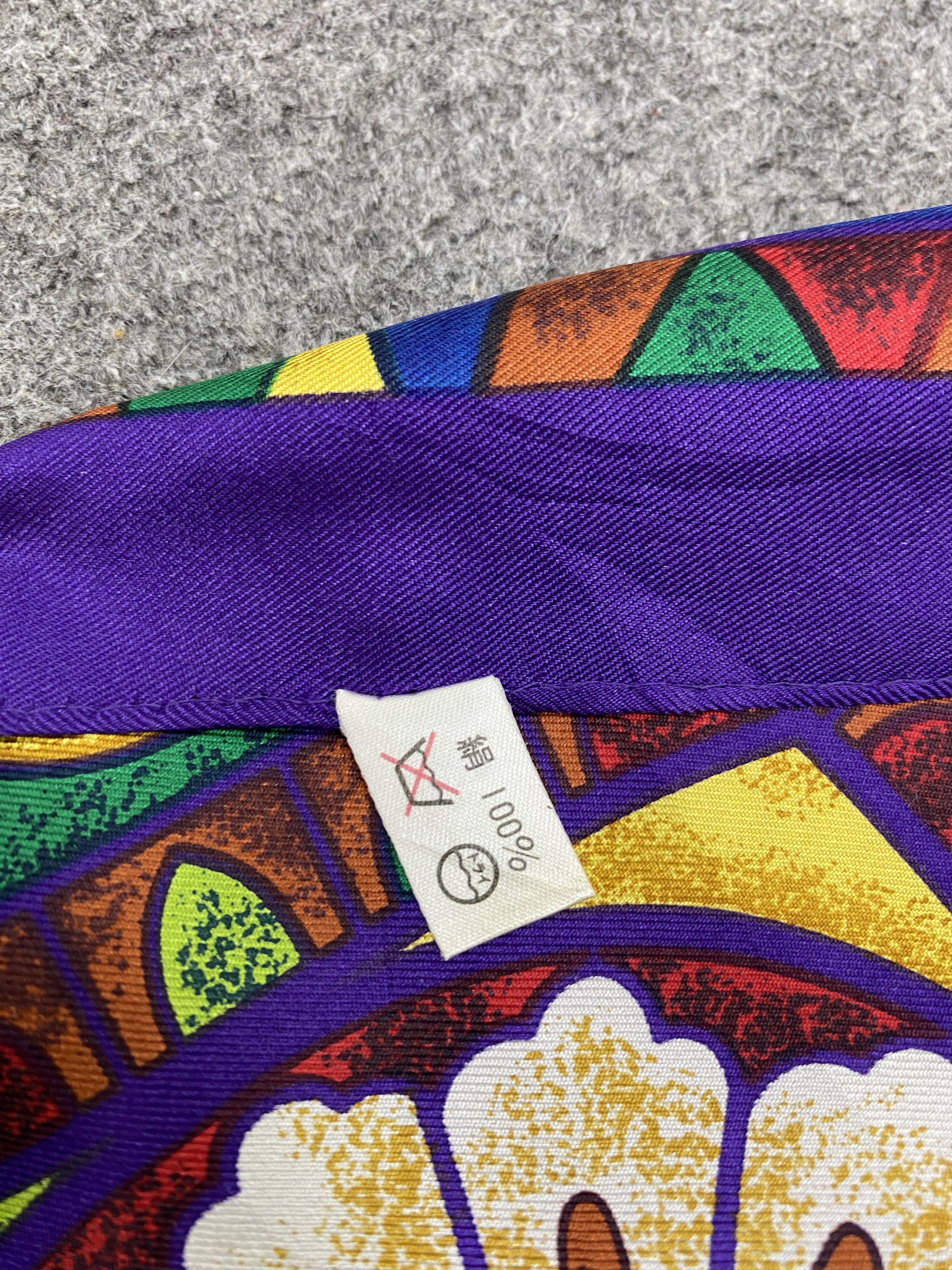 Japanese Brand Vintage Japanese Brand Silk Scarf / Silk Shawl SN0267 Size ONE SIZE - 5 Thumbnail