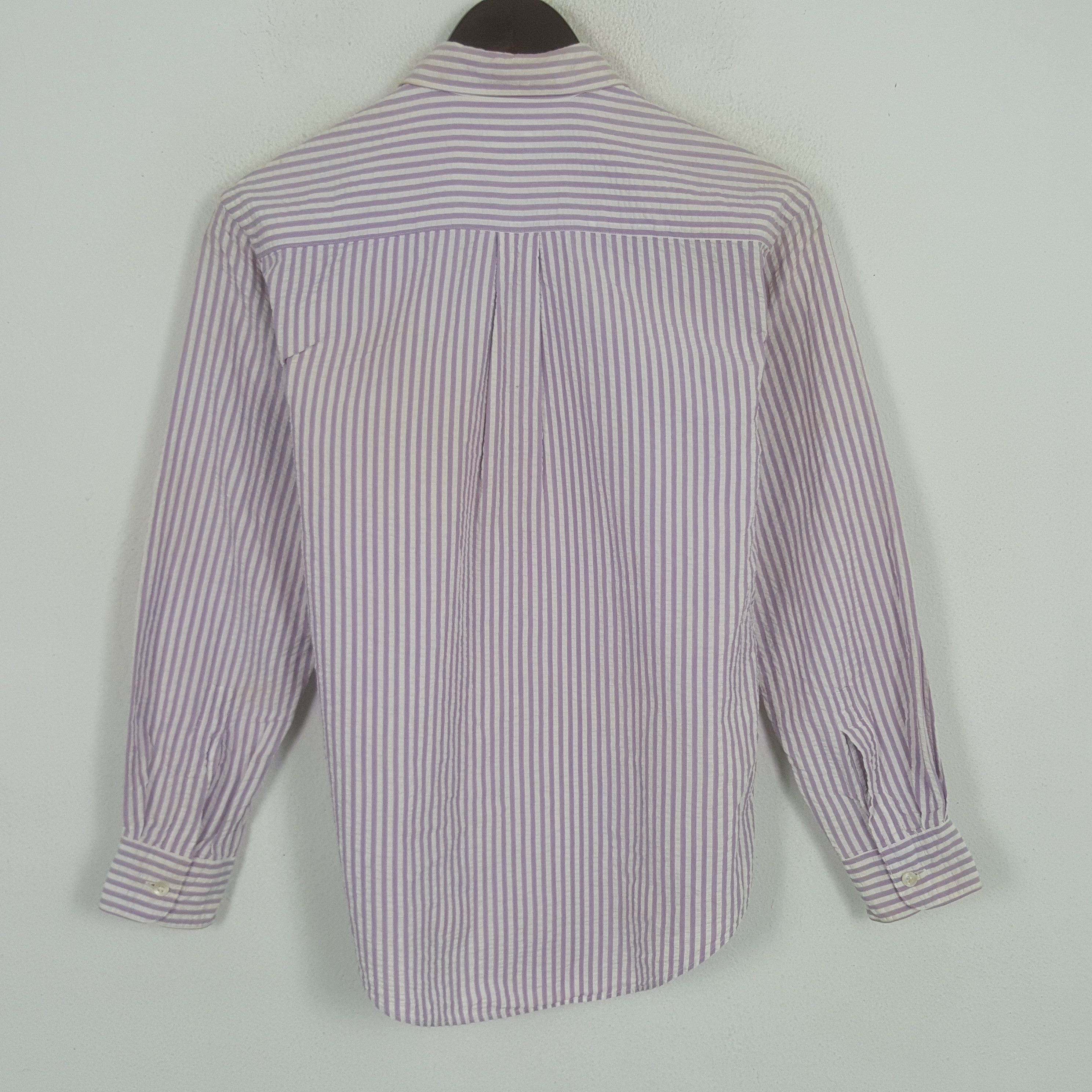 Issey Miyake × Japanese Brand × Vintage Vintage Issey Miyake Striped Button Up Shirt Size US S / EU 44-46 / 1 - 2 Thumbnail