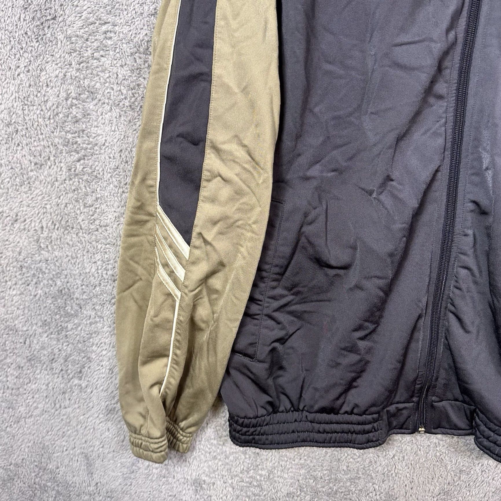 Adidas VINTAGE Adidas Track Suit Mens L Jacket Pants Set Y2K Military Green Hip Hop Size 42R - 3 Thumbnail