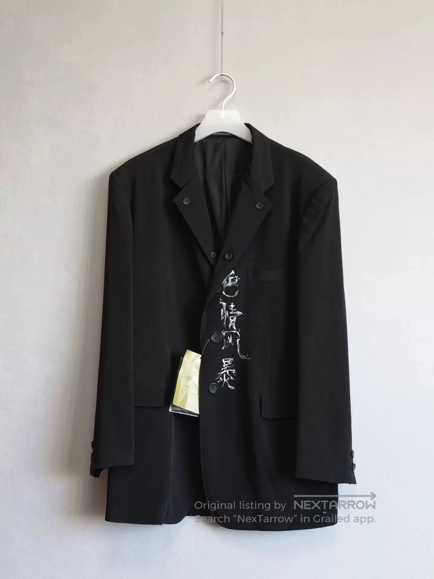 Yohji Yamamoto Yohji Yamamoto Three Acetate Jacket. Size US M / EU 48-50 / 2 - 1 Thumbnail