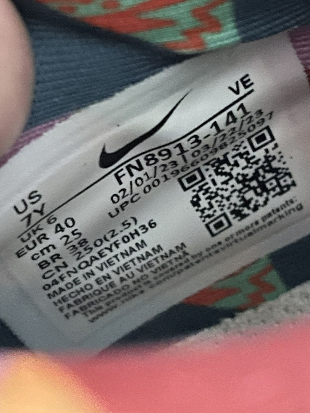 Nike Nike Dunk Low GS Multi Color Paisley Size US 7 / EU 40 - 8 Thumbnail