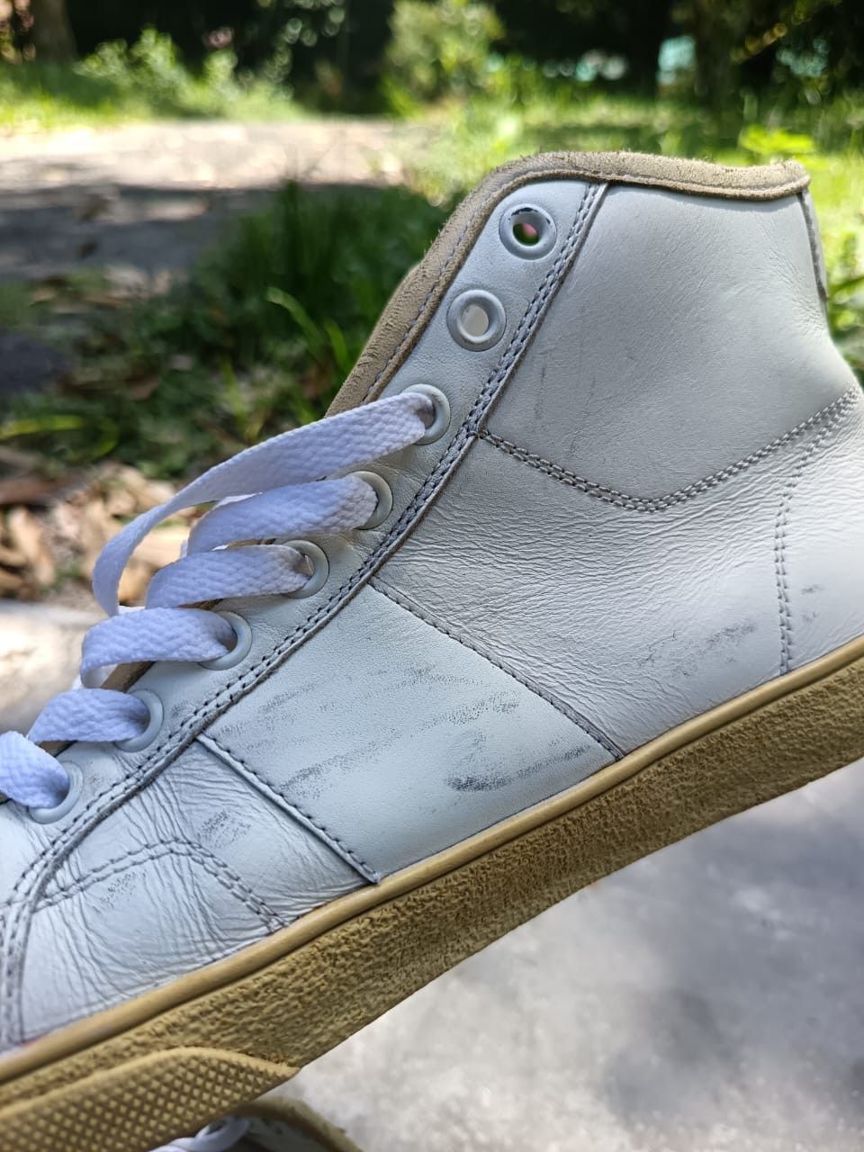 Saint Laurent Paris × Yves Saint Laurent Saint Laurent Paris leather High top trainers us 7/uk6.5 Size ONE SIZE - 6 Thumbnail