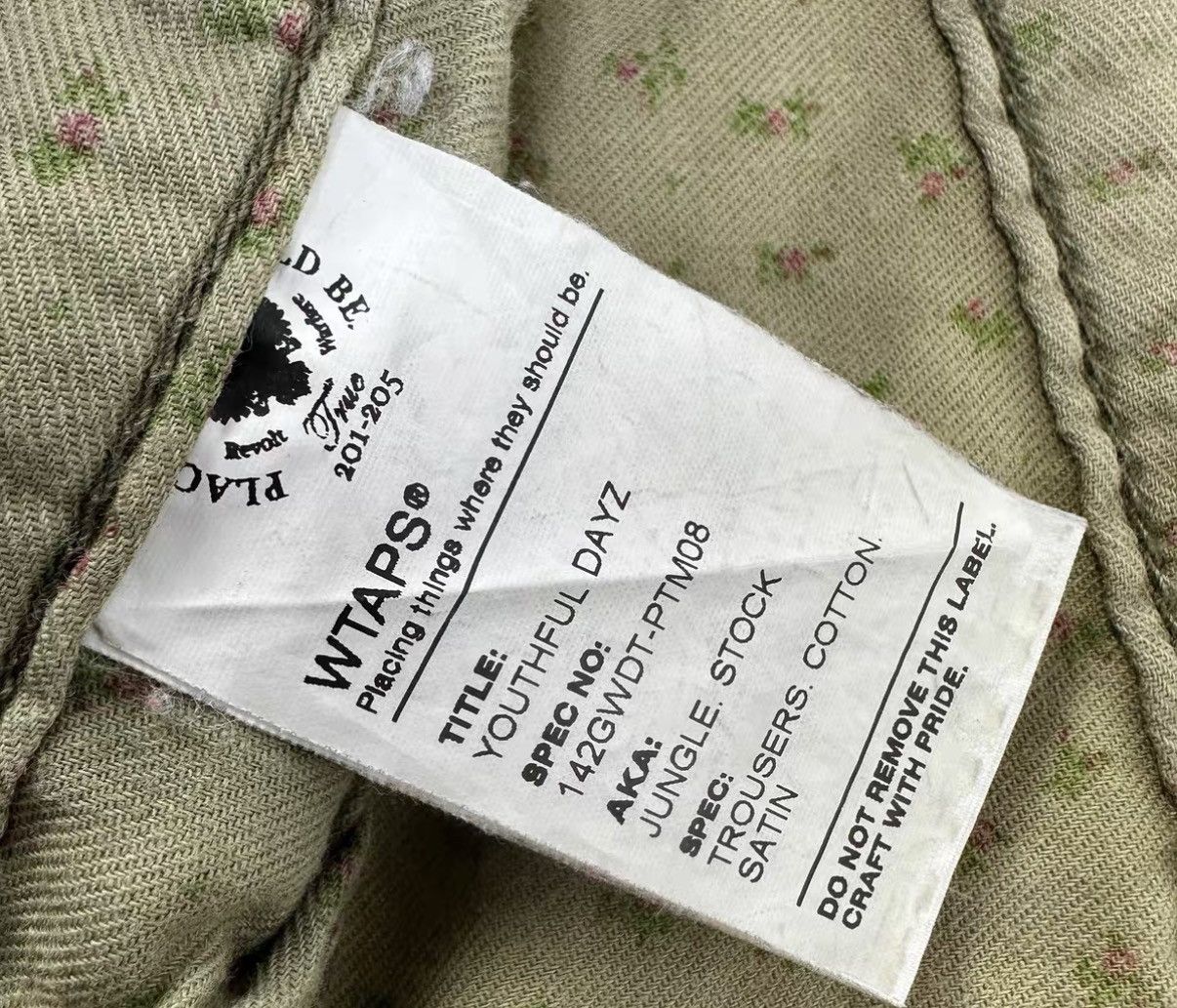 Wtaps WTAPS 14AW Jungle Stock Floral Cargo Pants J16 Size US 32 / EU 48 - 9 Thumbnail