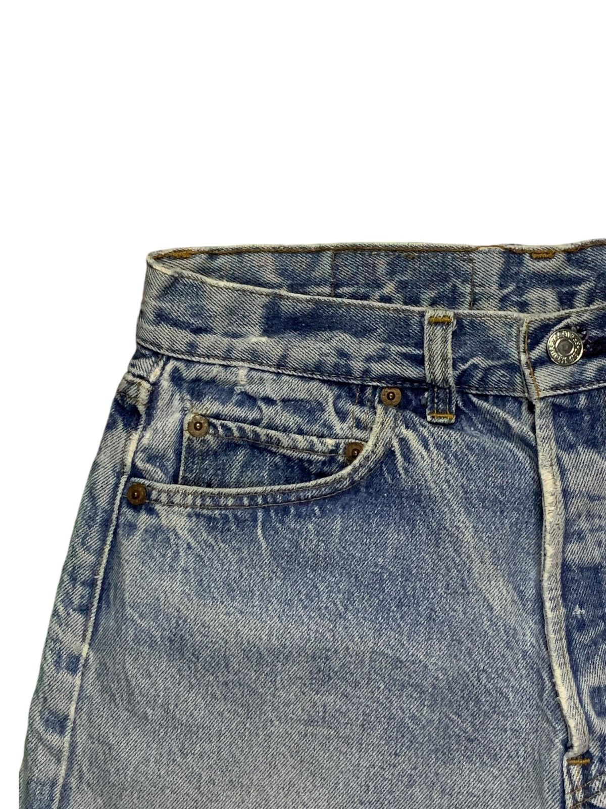 Levi's × Levi's Vintage Clothing Vintage 70s Levis 501 Faded Blue Wash Distressed Jean Shorts Size 28" / US 6 / IT 42 - 4 Thumbnail