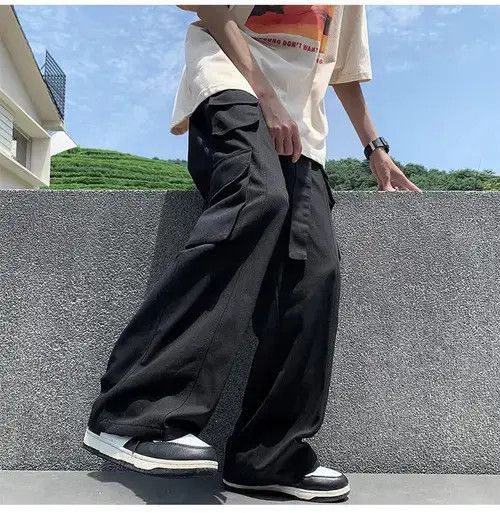 Jean Cargo Baggy Black Pants Size US 28 / EU 44 - 8 Thumbnail
