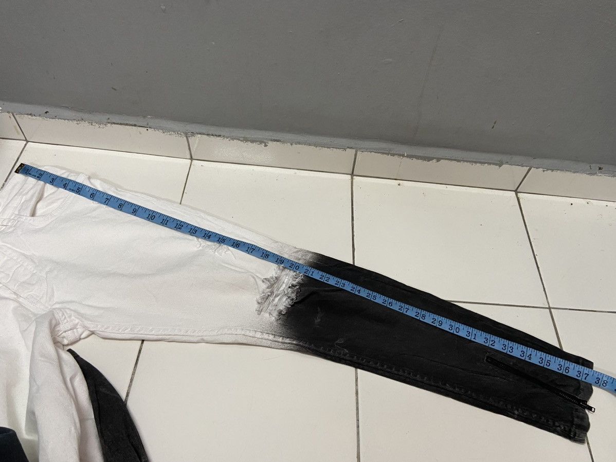 Japanese Brand 2Y DENIM WHITE BLACK JEANS Size US 31 - 18 Thumbnail