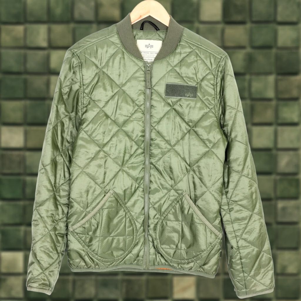 Alpha Industries ALPHA INDUSTRIES Bomber Jacket Men Size M Quilted Padded Pac MJ2621 Size US M / EU 48-50 / 2 - 1 Thumbnail