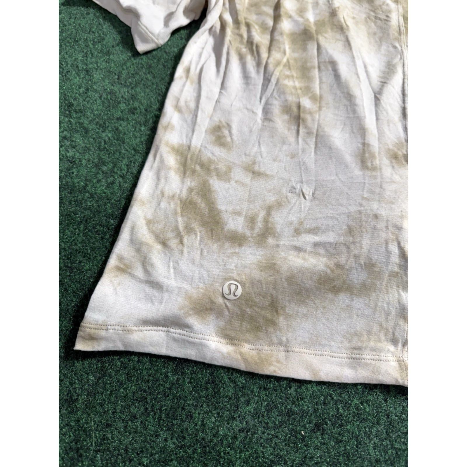 Lululemon LULULEMON Top Womens Diamond Dye Light Ivory Crescent Tee Shirt Crew Neck Short Sleeve S Size S / US 4 / IT 40 - 3 Thumbnail
