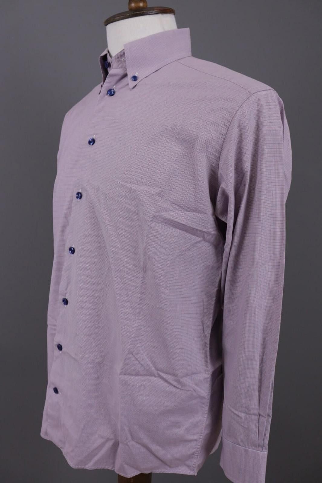 Eton Eton Contemporary Purple Brighton Printed Shirt 41 / 16 Size US M / EU 48-50 / 2 - 8 Thumbnail