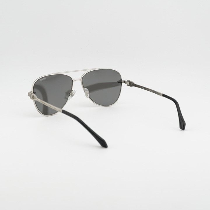 Versace Versace VE2283 10006G Sunglasses Silver Aviator Frame Size ONE SIZE - 3 Thumbnail
