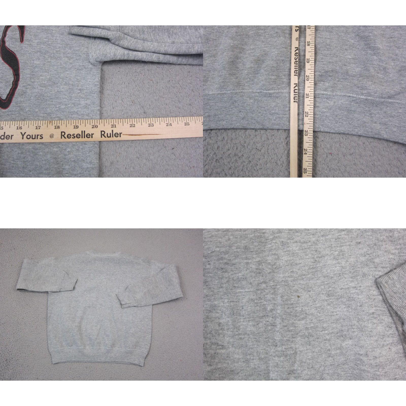Vintage Vintage Bears Sweatshirt Men M Gray Football 90s Crew Neck Pullover Wool Fleece West Branch Size US M / EU 48-50 / 2 - 8 Thumbnail
