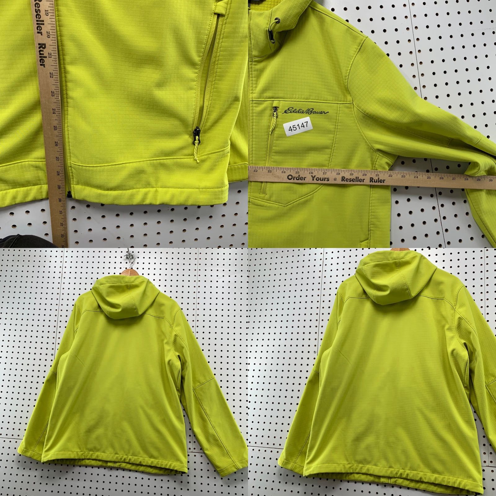 Eddie Bauer Eddie Bauer Thermal Jacket Mens Large Stratify Green Hooded Citron Mid Layer Size US L / EU 52-54 / 3 - 8 Thumbnail