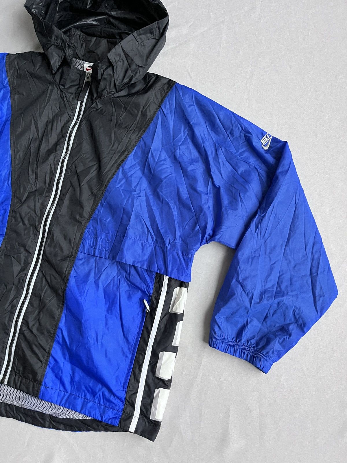 Nike Nike 90's Vintage Blue Light Windbreaker Big Logo Jacket Size US XL / EU 56 / 4 - 6 Thumbnail