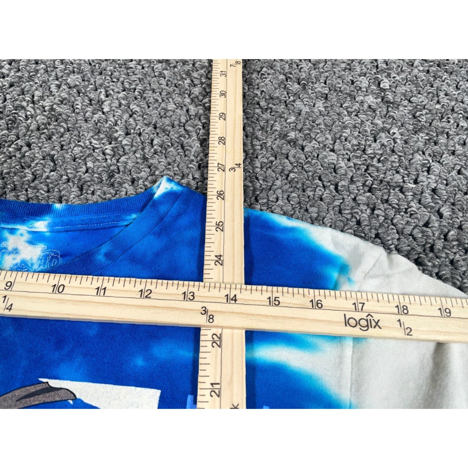 Etro Retro Naruto Shippuden Tie Dye T-Shirt Adult Medium Blue Gray Anime AOP Size US M / EU 48-50 / 2 - 7 Thumbnail
