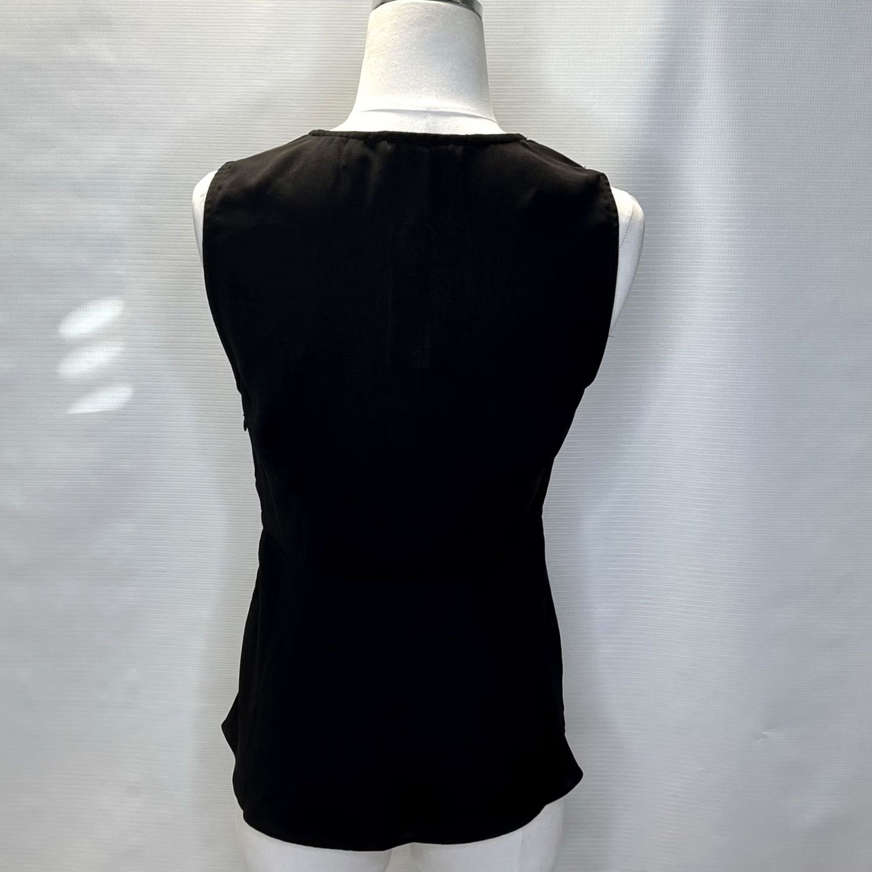 Soft Surroundings VINTAGE Soft Surroundings Tank Top Women’s Small Black Enka Twisted Front Whimsy NEW Size S / US 4 / IT 40 - 4 Thumbnail