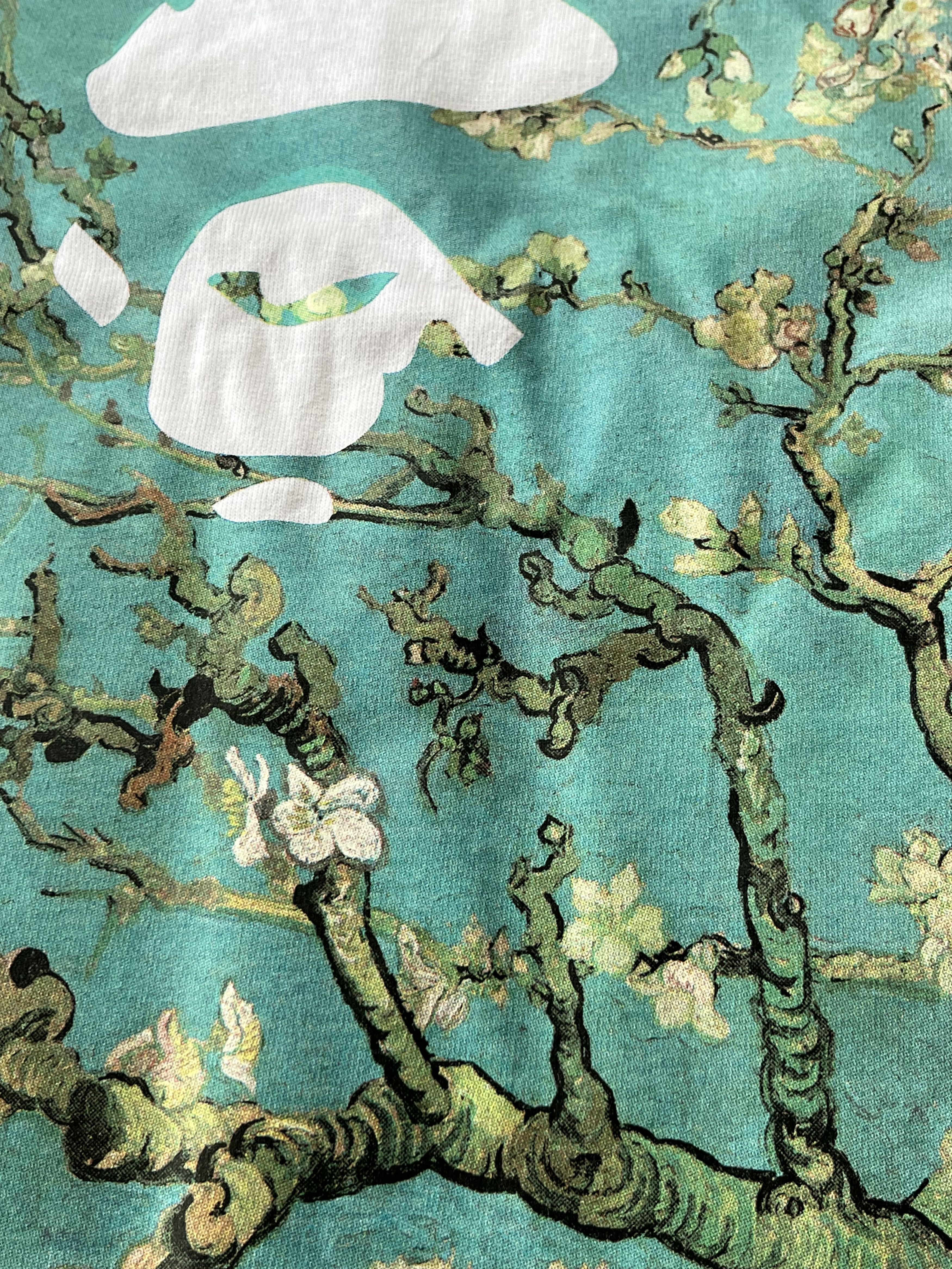 Bape BAPE VAN GOGH MUSEUM APE HEAD CANVAS ART TEE WHITE Size US XL / EU 56 / 4 - 12 Thumbnail