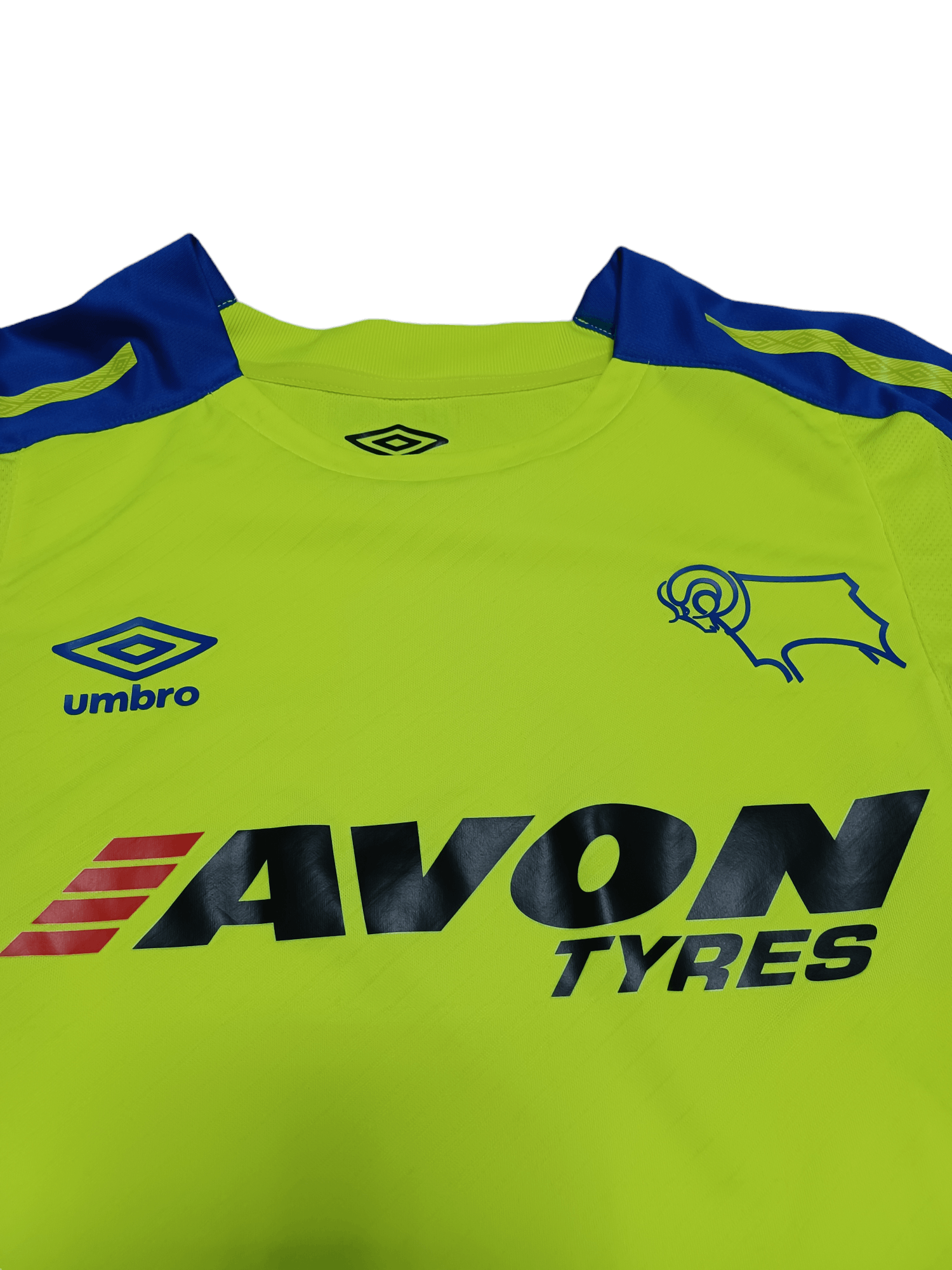 Umbro 2017 DERBY COUNTY VINTAGE FANTASTIC SOCCER JERSEY BLOKECORE Size US M / EU 48-50 / 2 - 3 Thumbnail