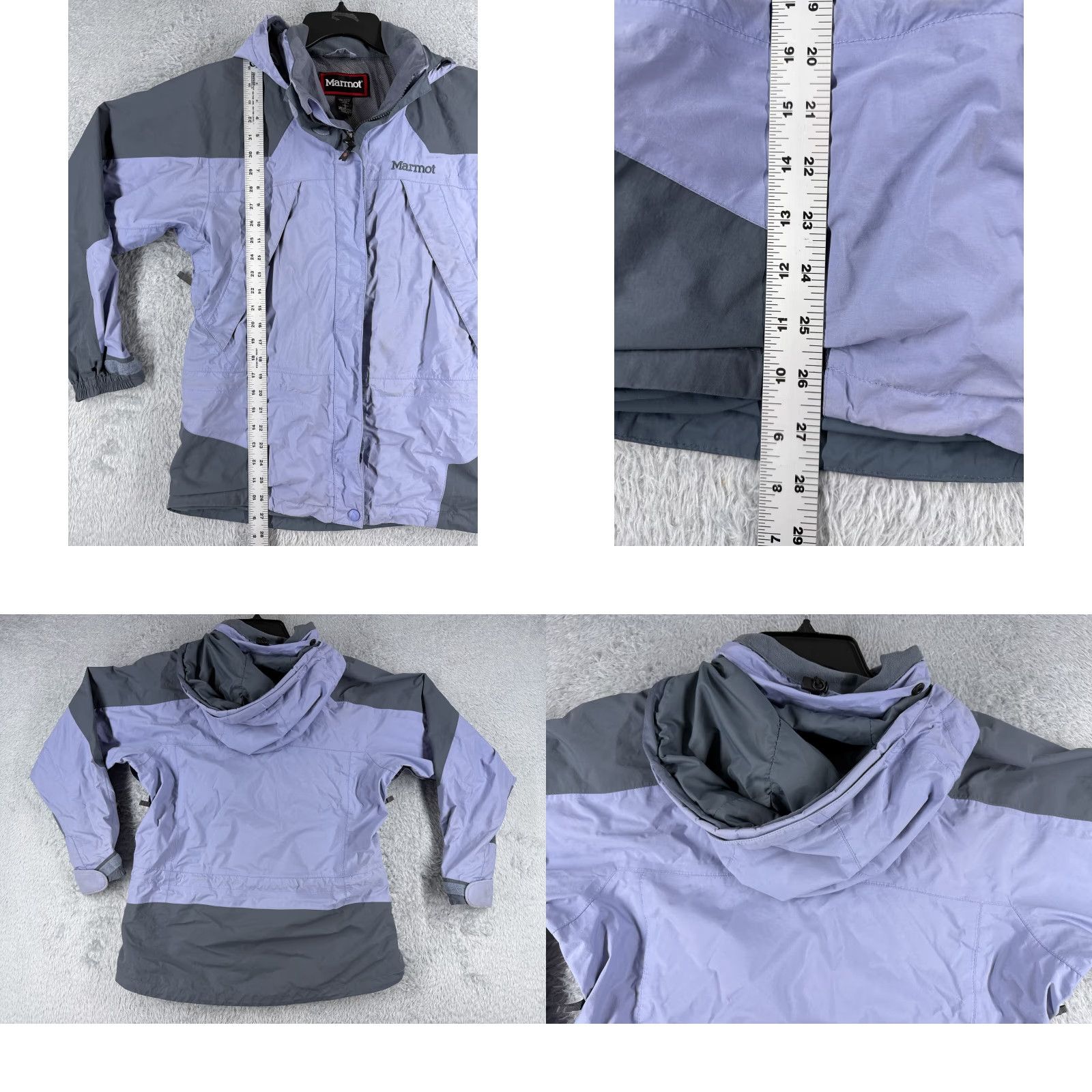 Marmot Marmot Jacket Womens Medium Purple Full Zip Hooded Nylon Shell Poly Lined READ Size M / US 6-8 / IT 42-44 - 9 Thumbnail