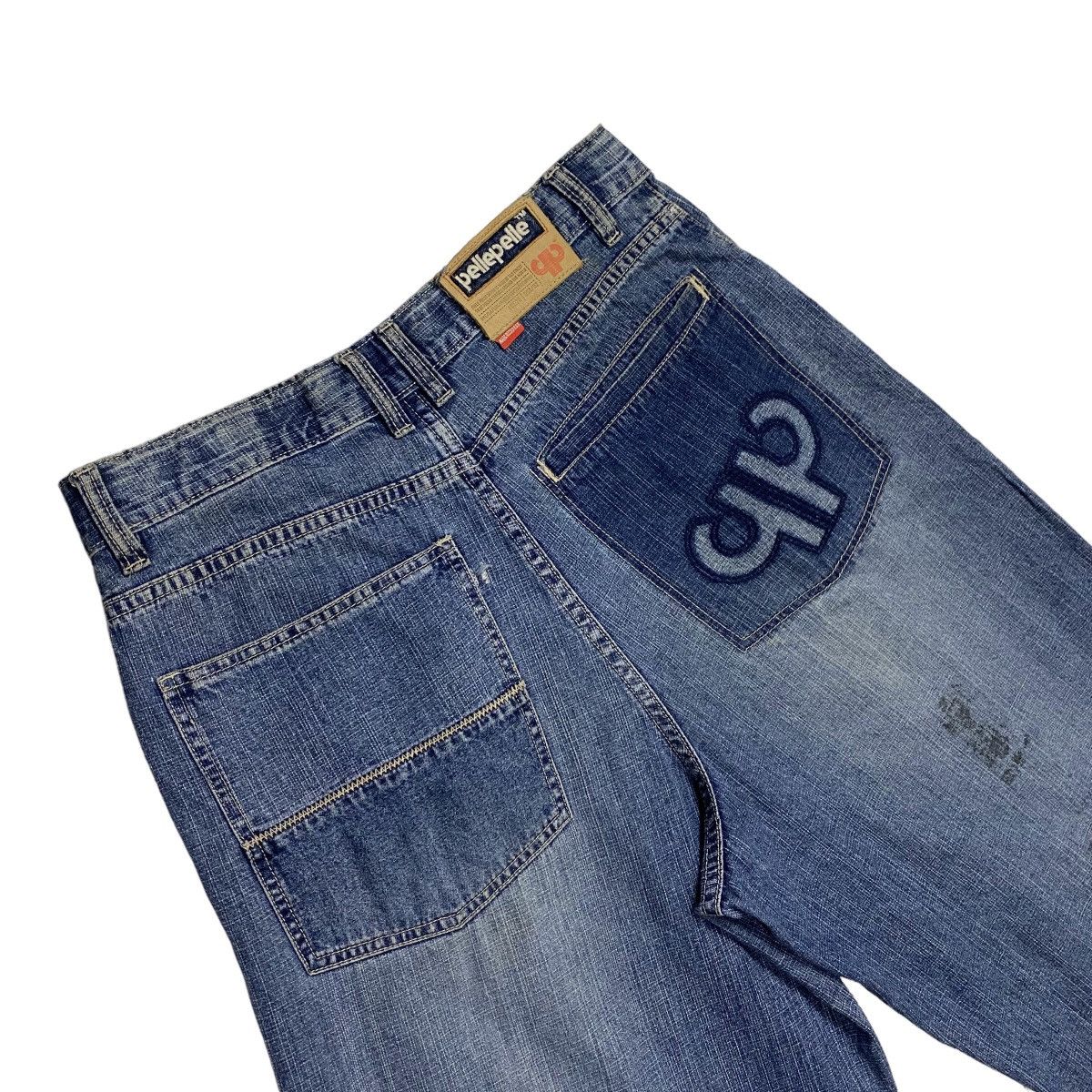 Pelle Pelle × Vintage Pelle Pelle patchwork distressed denim Size US 34 / EU 50 - 8 Thumbnail