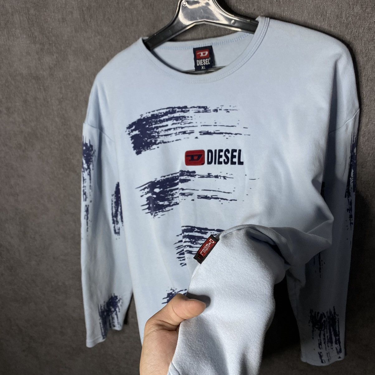 Diesel × Vintage Vintage Diesel Y2K printed Long Sleeve T-shirt center logo Size US M / EU 48-50 / 2 - 6 Thumbnail