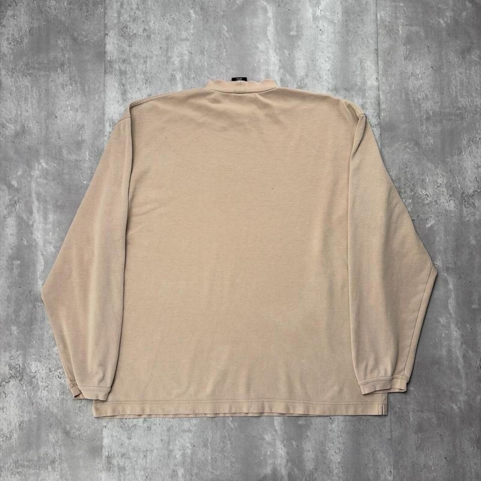 Nike Vintage Tan Nike Team Grunge Distressed Long Sleeve Shirt Size US XL / EU 56 / 4 - 8 Thumbnail